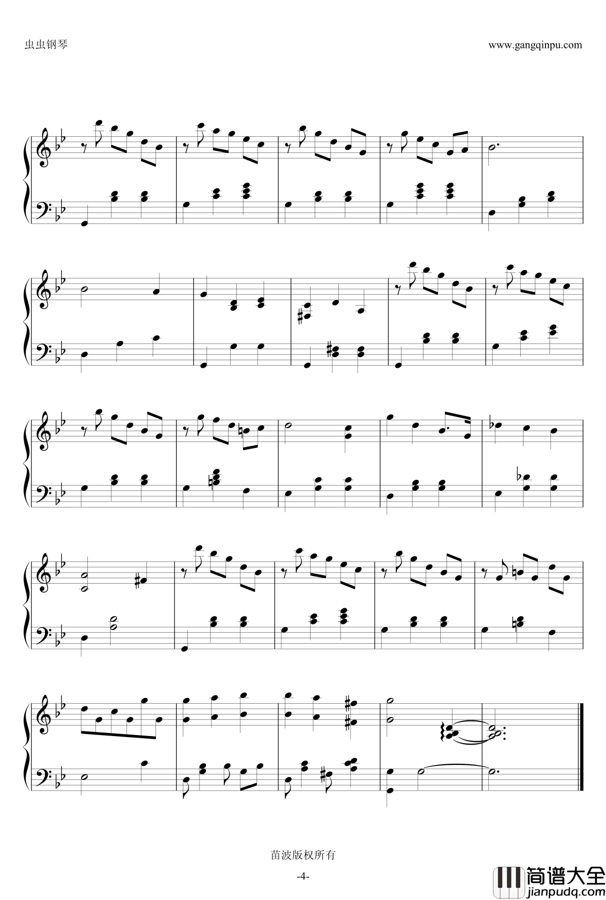 Reflection_I钢琴谱_宋光植