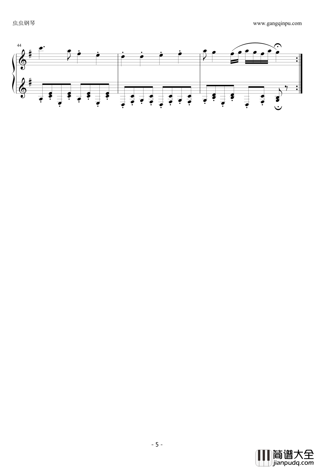 Tetris_Loginska钢琴谱_俄罗斯方块配乐_Tetri