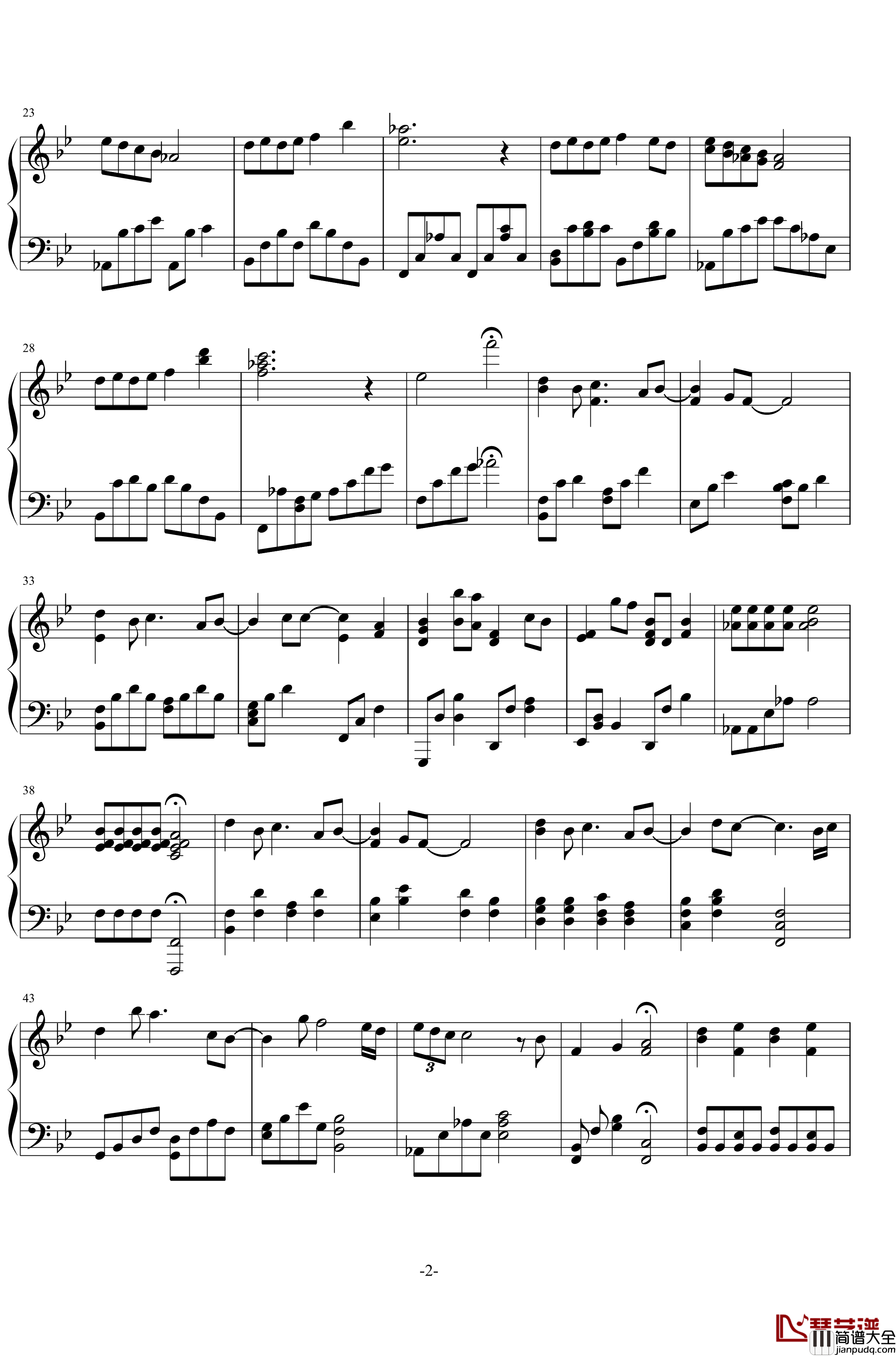 不散,不见钢琴谱_莫文蔚