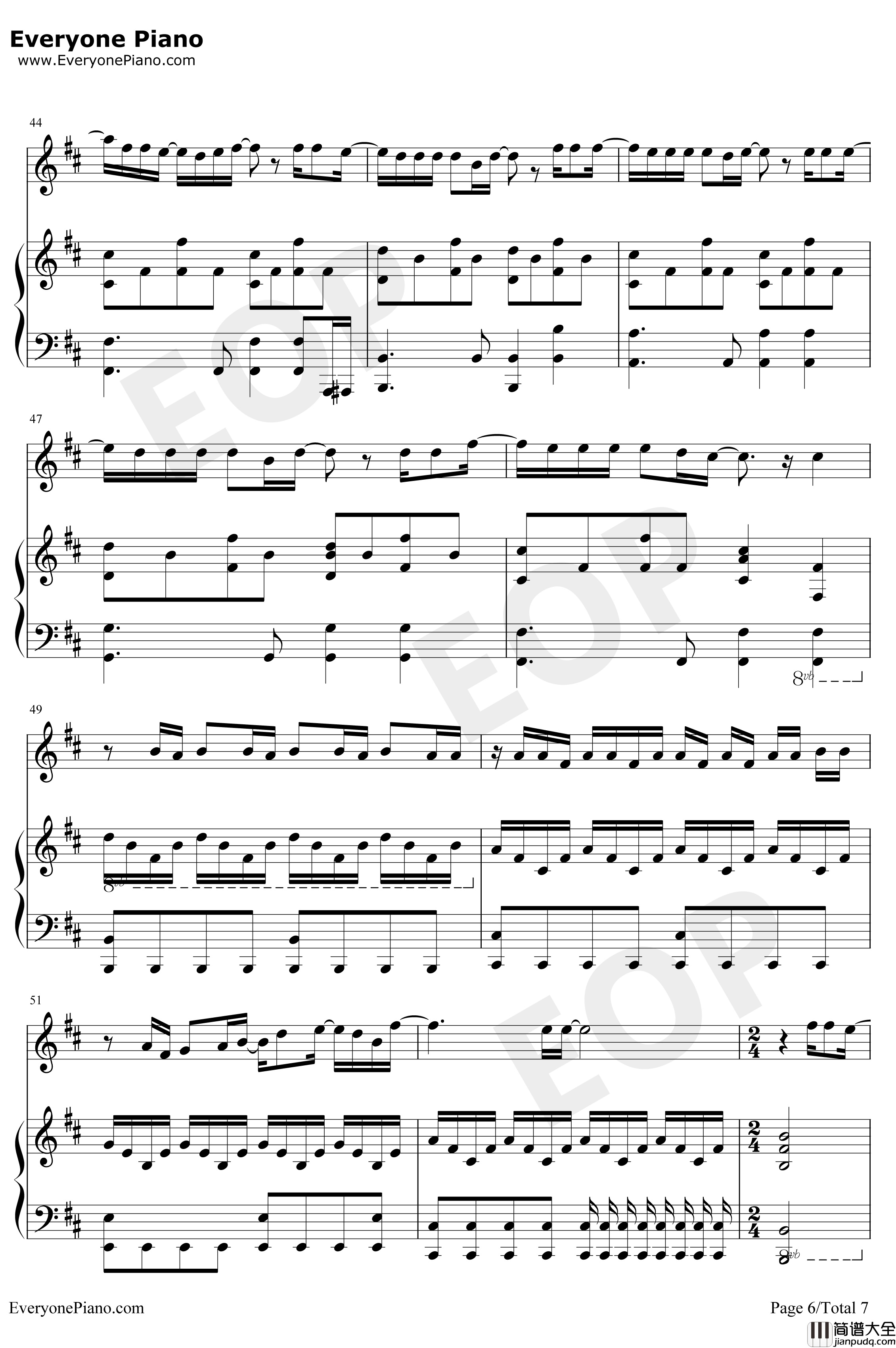 怎么说我不爱你钢琴谱___萧敬腾