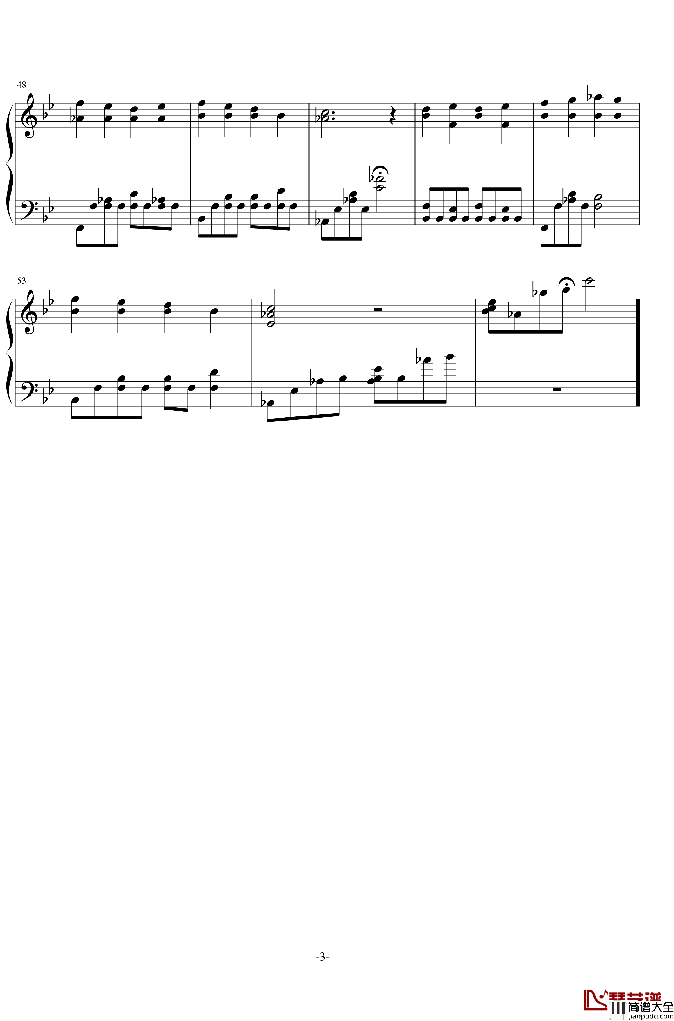 不散,不见钢琴谱_莫文蔚