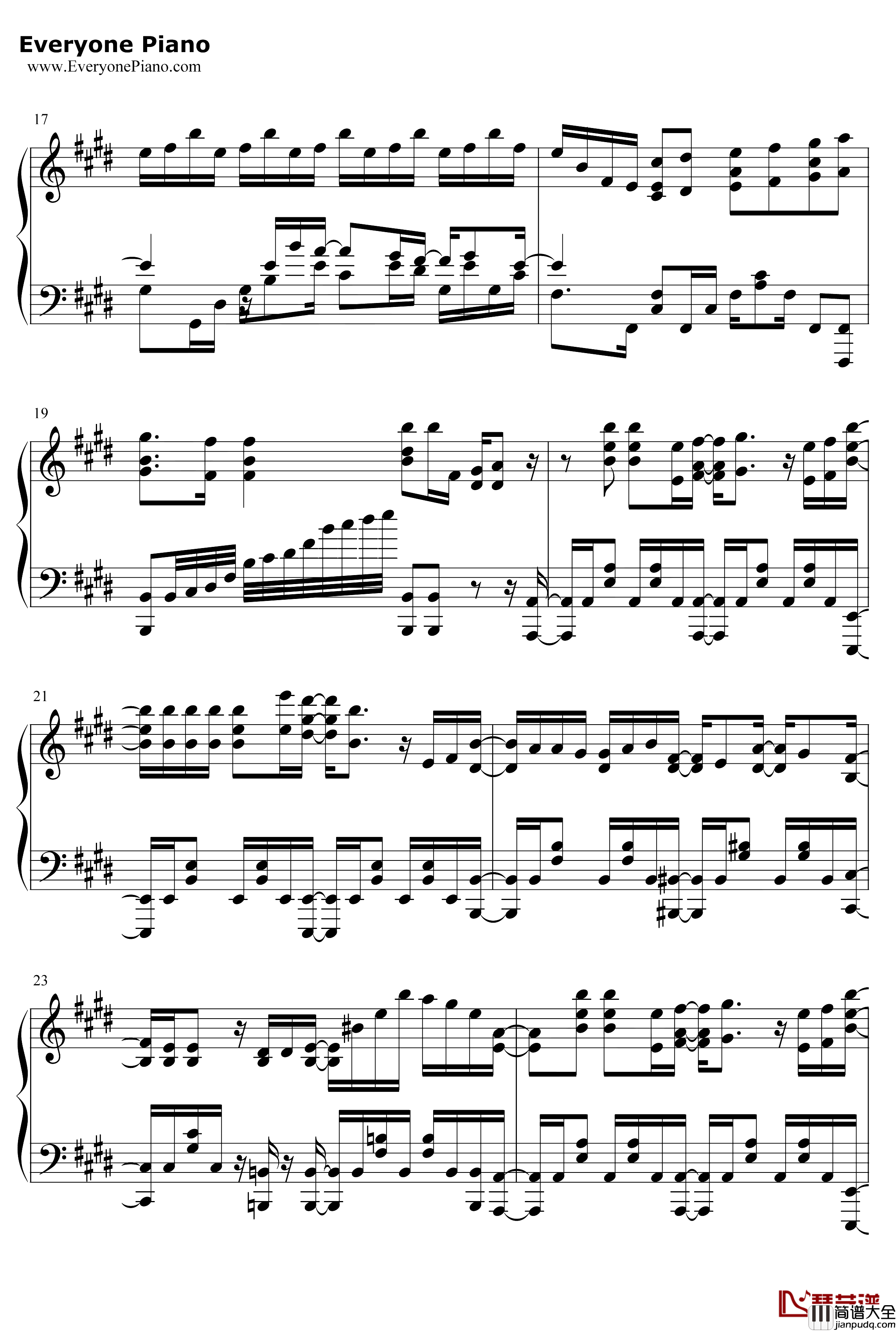 star_frost钢琴谱_Nonoc_彼方的阿斯特拉OP