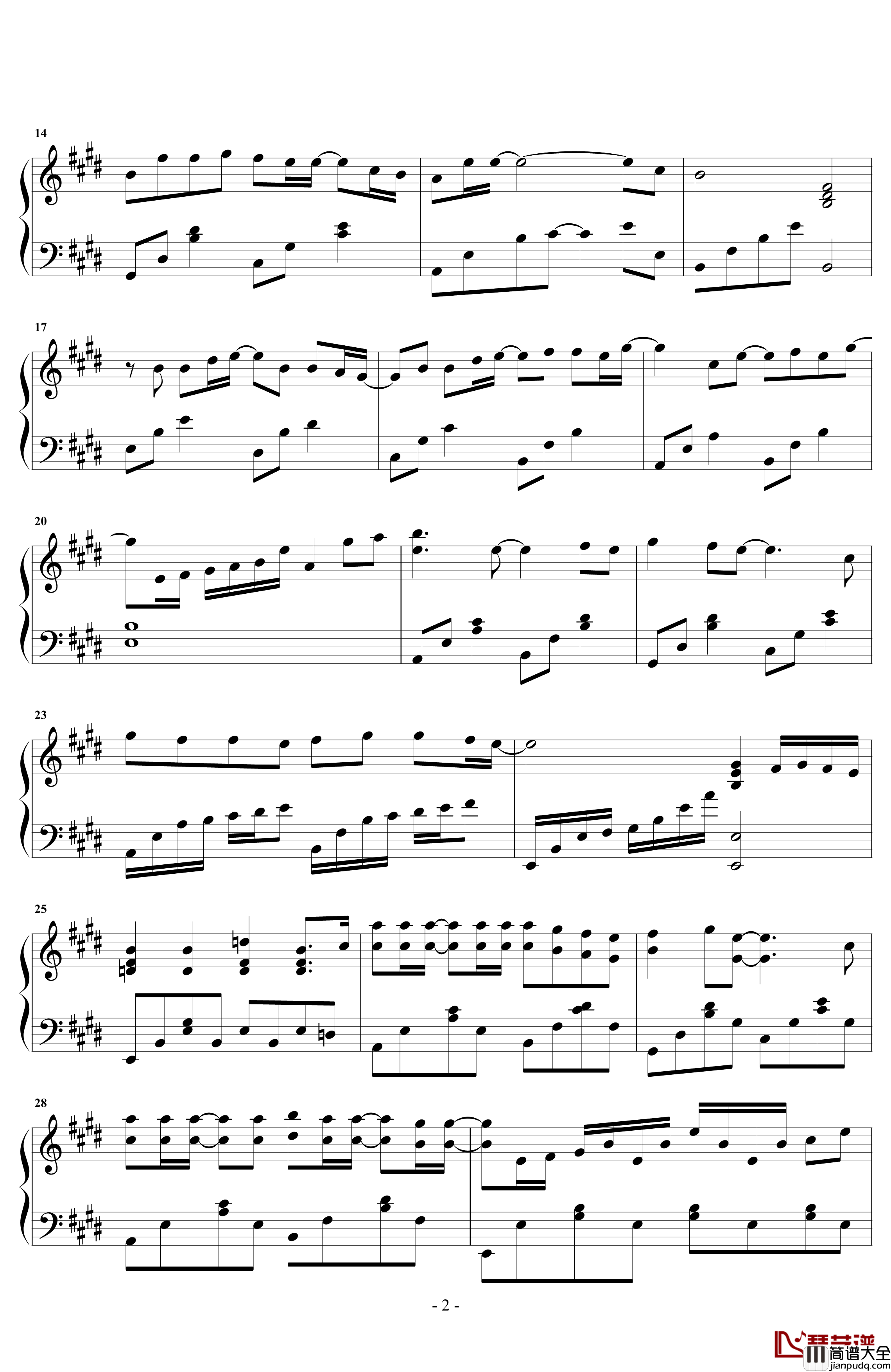 分组钢琴谱_陈壹千