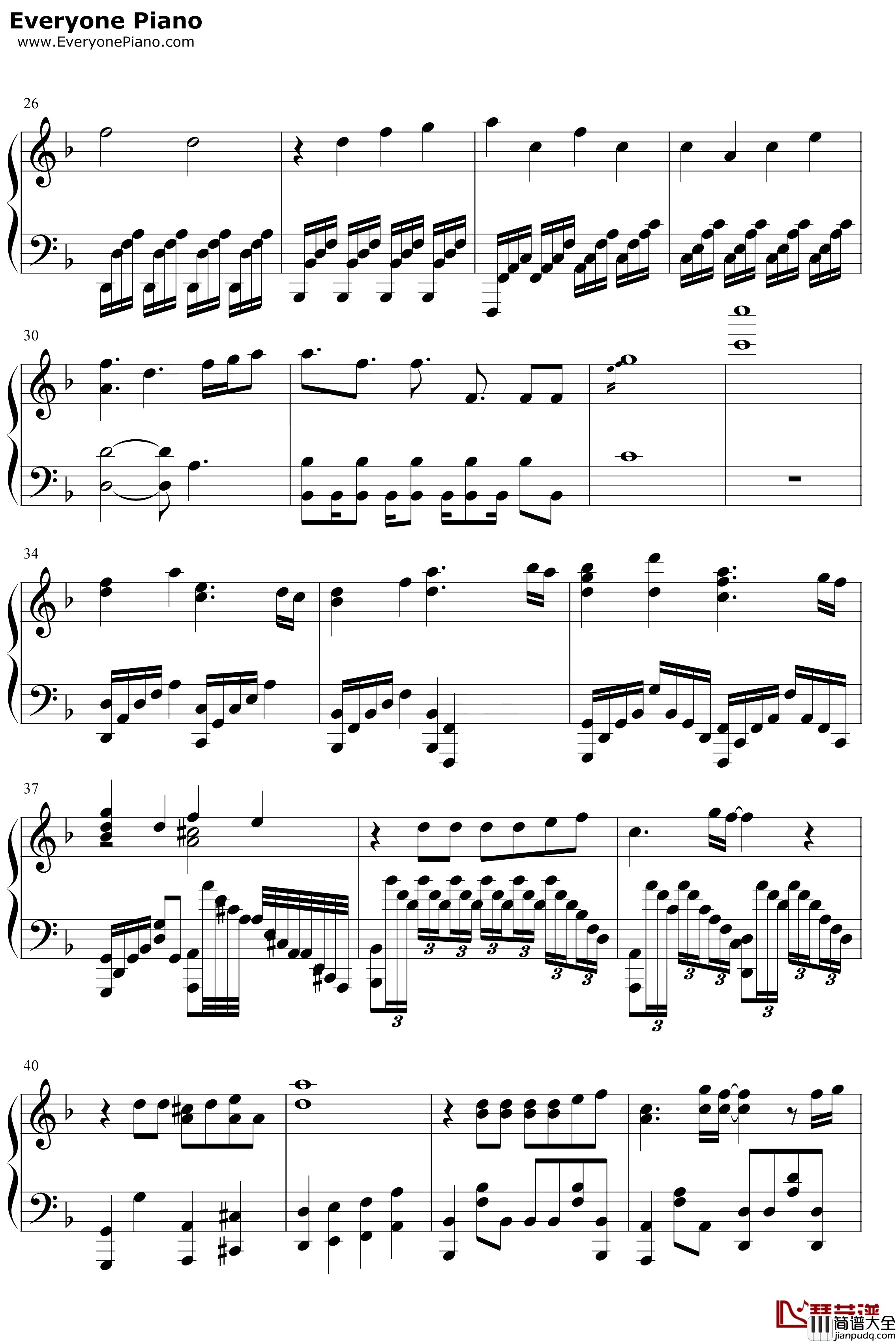 竈門炭治郎のうた钢琴谱_椎名豪中川奈美_鬼灭之刃ED