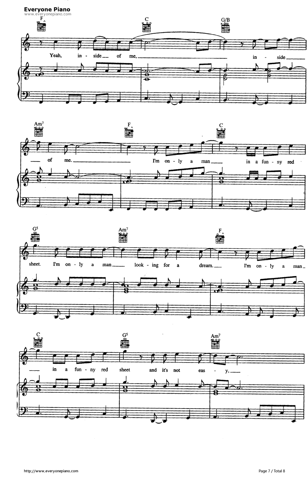 Superman_(It’s_Not_Easy)钢琴谱_Five_For_Fighting