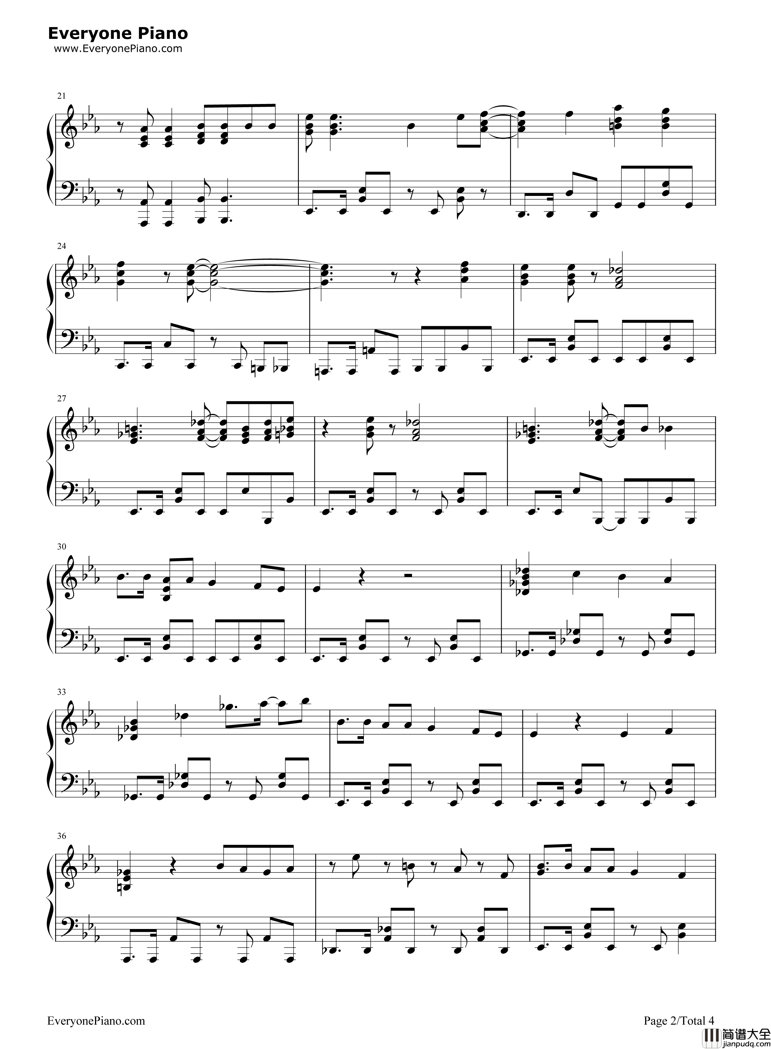 We_are!钢琴谱_きただにひろし