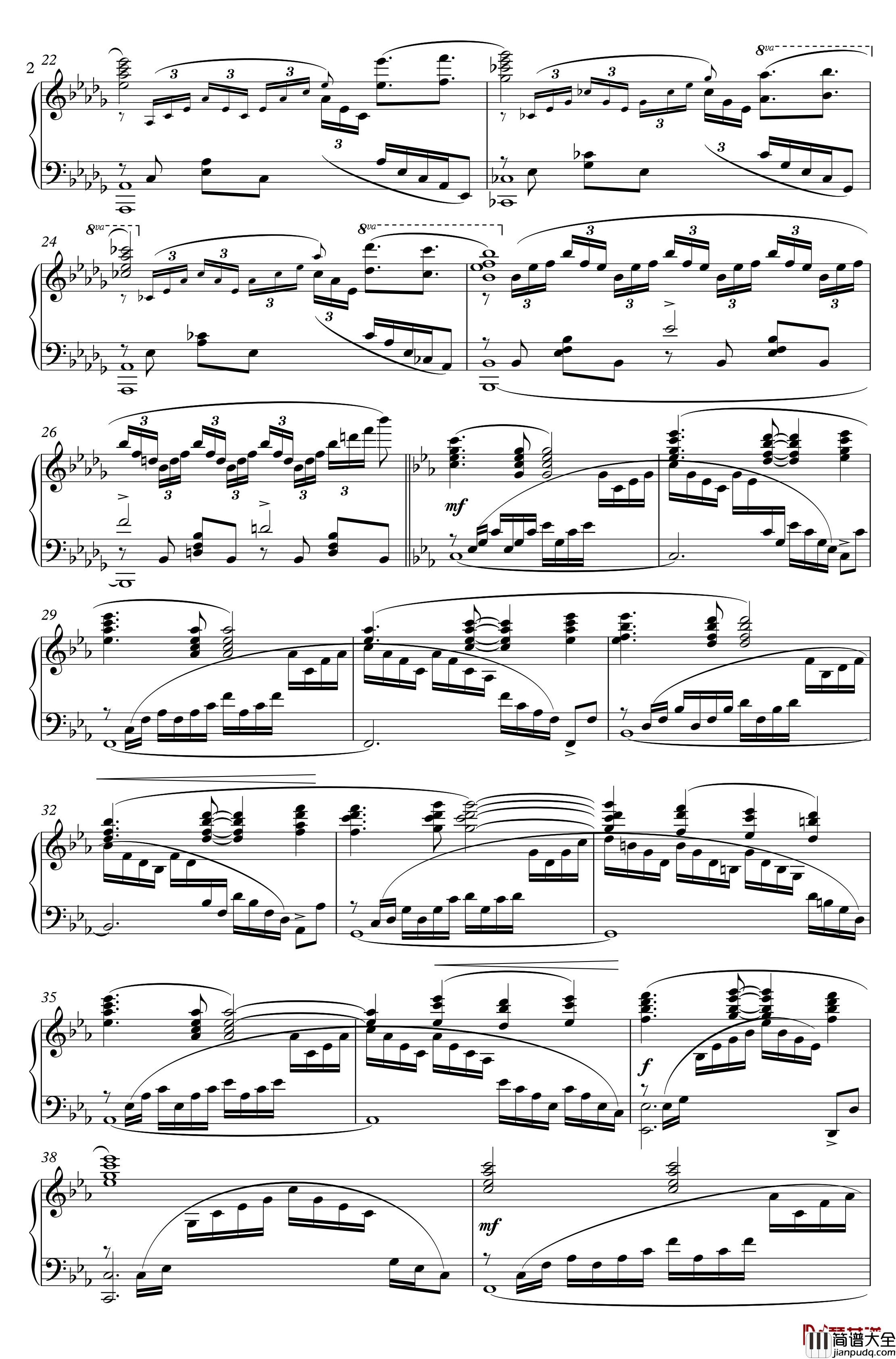 刀剑神域_Swordland钢琴谱_OST