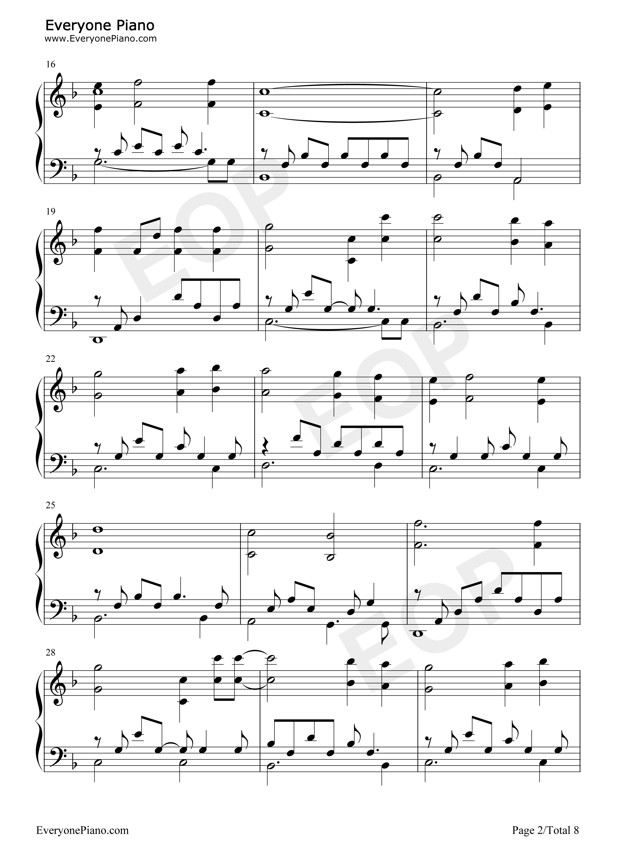 The_Portrait钢琴谱_James_Horner