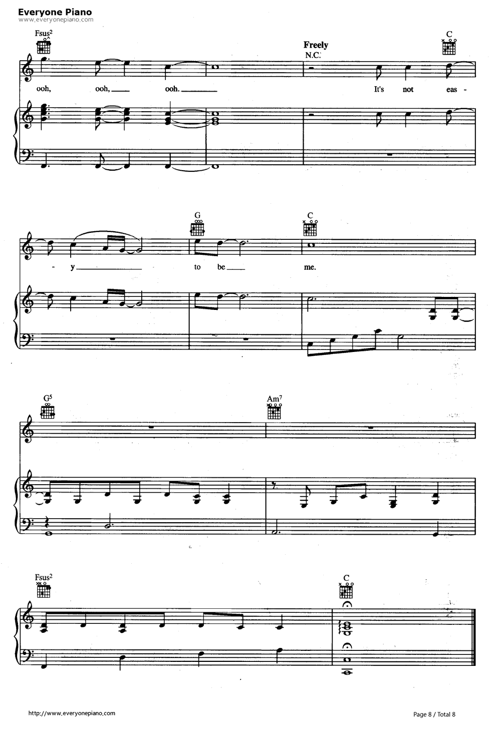 Superman_(It’s_Not_Easy)钢琴谱_Five_For_Fighting