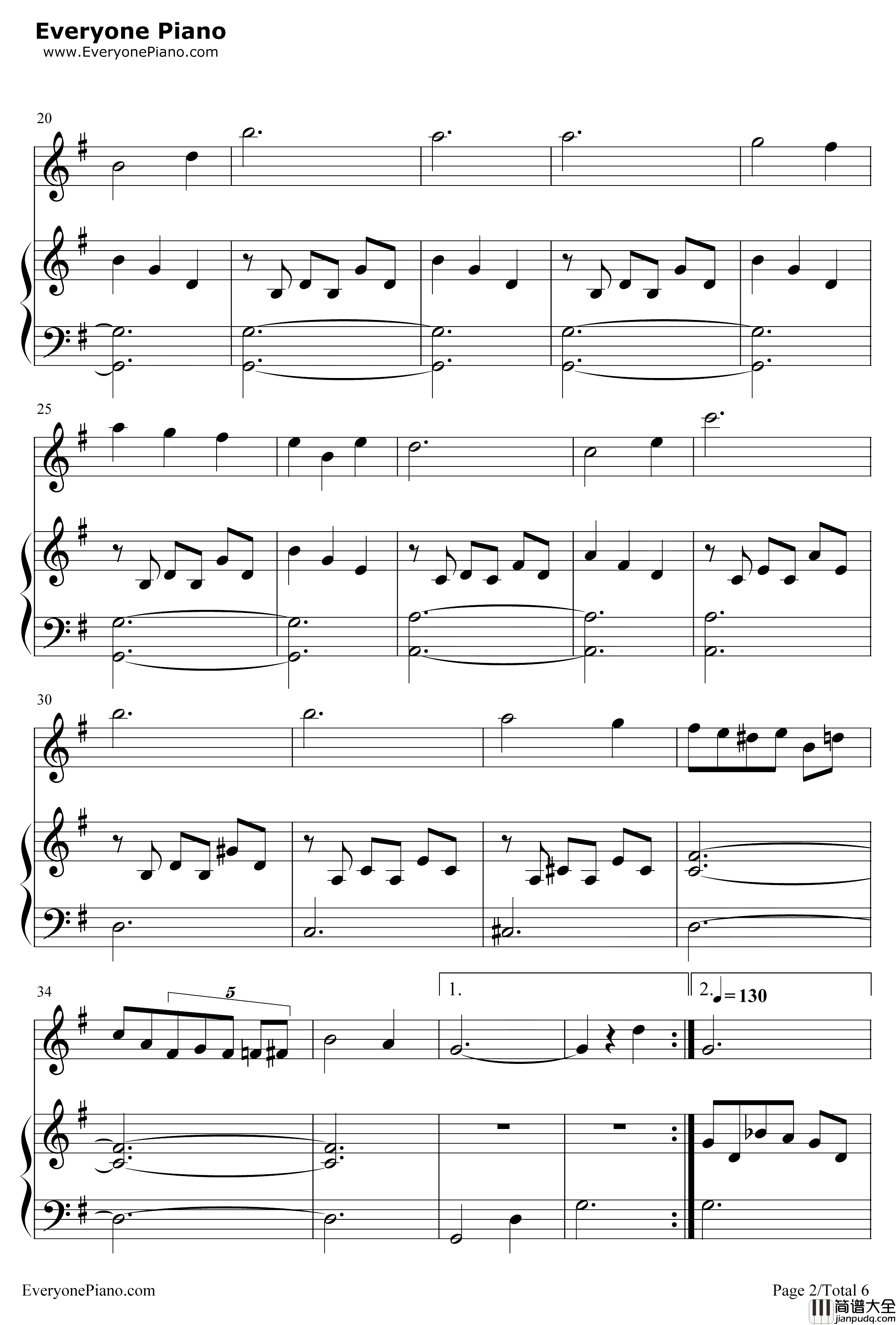 Angels_Serenade钢琴谱_GaetanoBraga_天使小夜曲