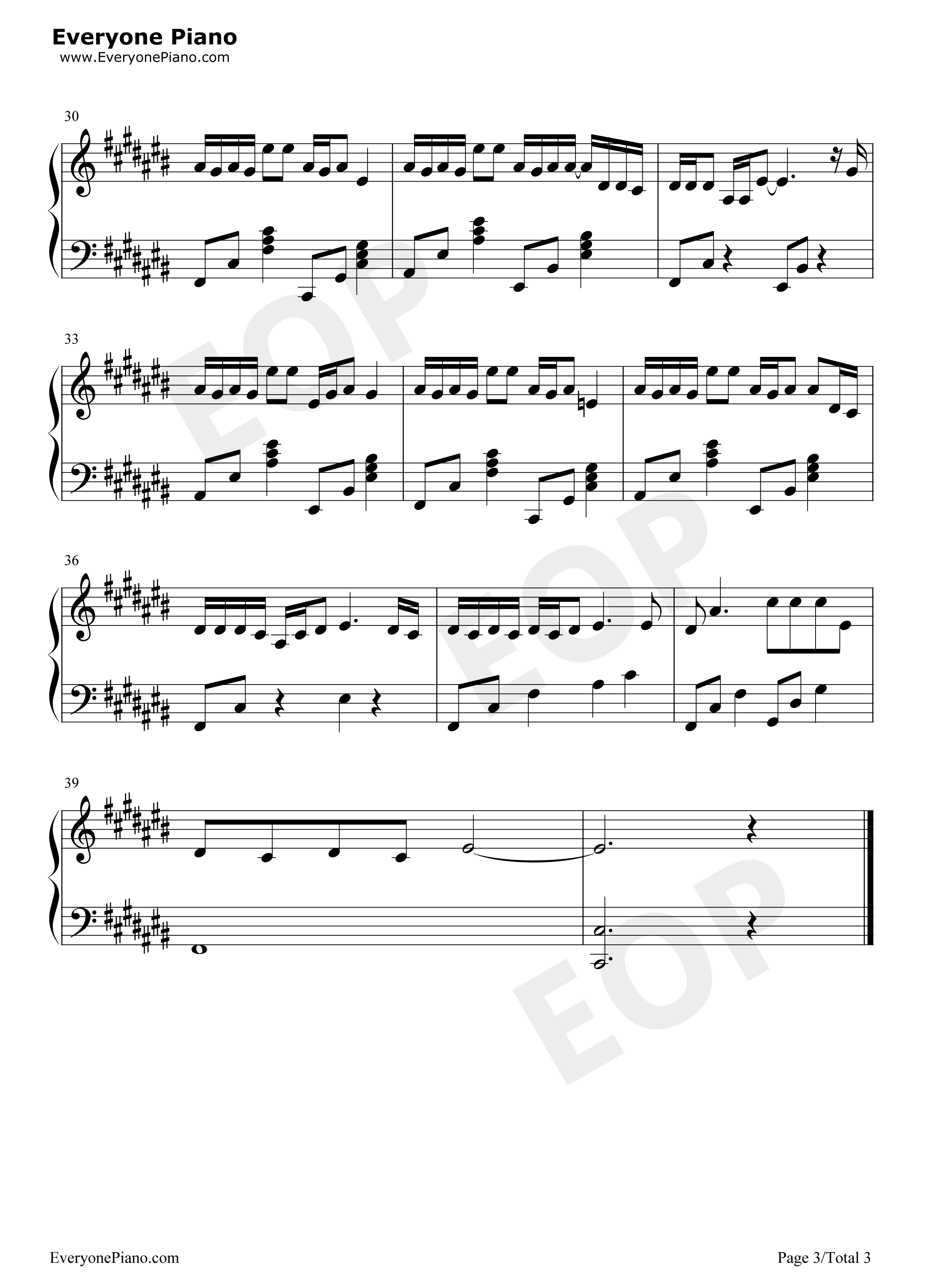 雅俗共赏钢琴谱_许嵩