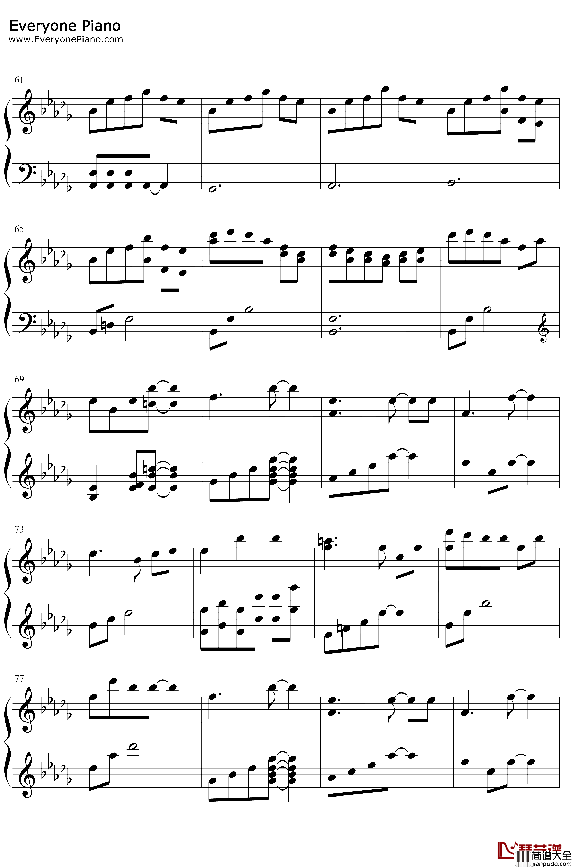 Tasogare_Nyanko钢琴谱_前田雄吾_猫娘乐园BGM