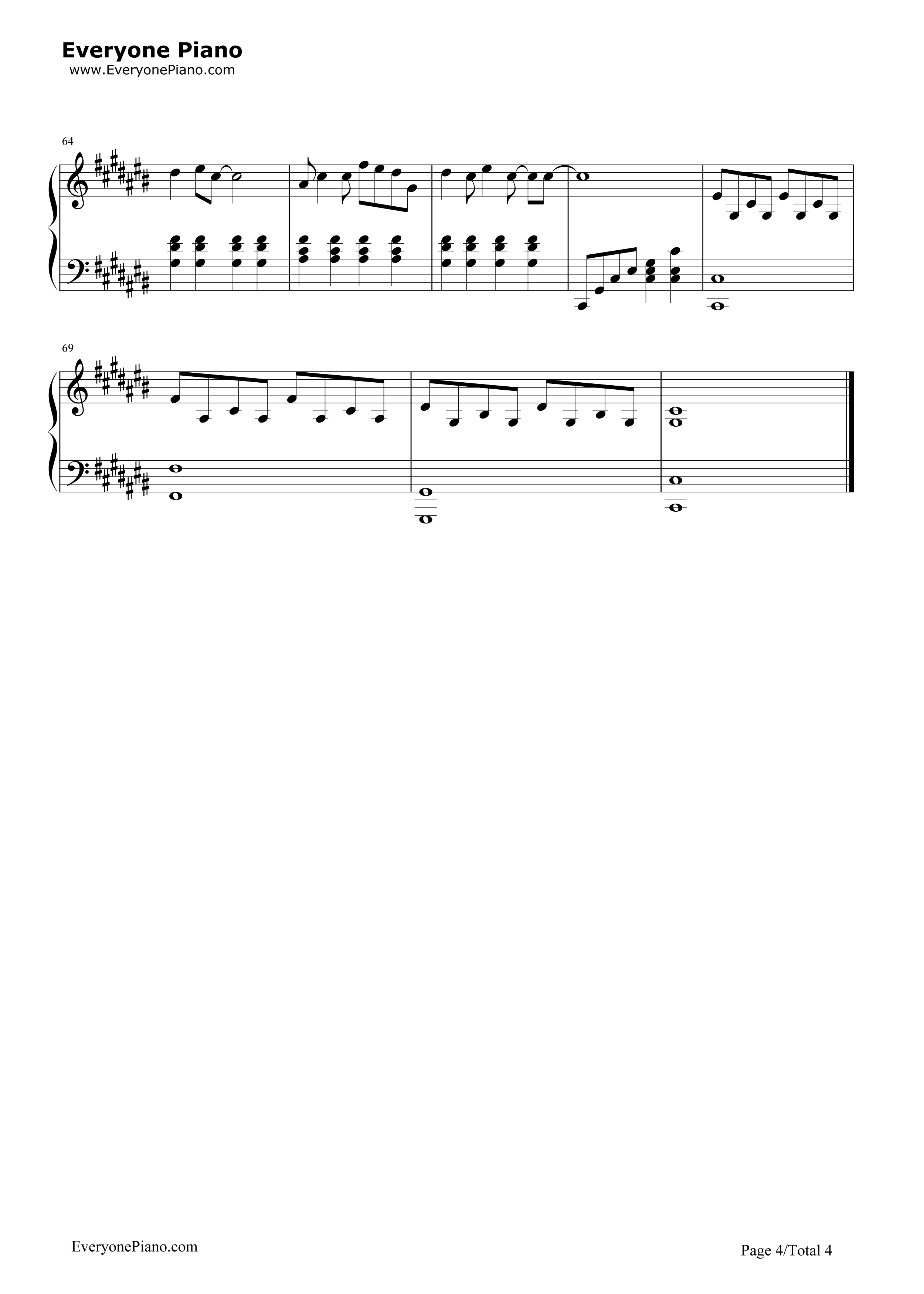 你不知道的事（完整版）钢琴谱_王力宏