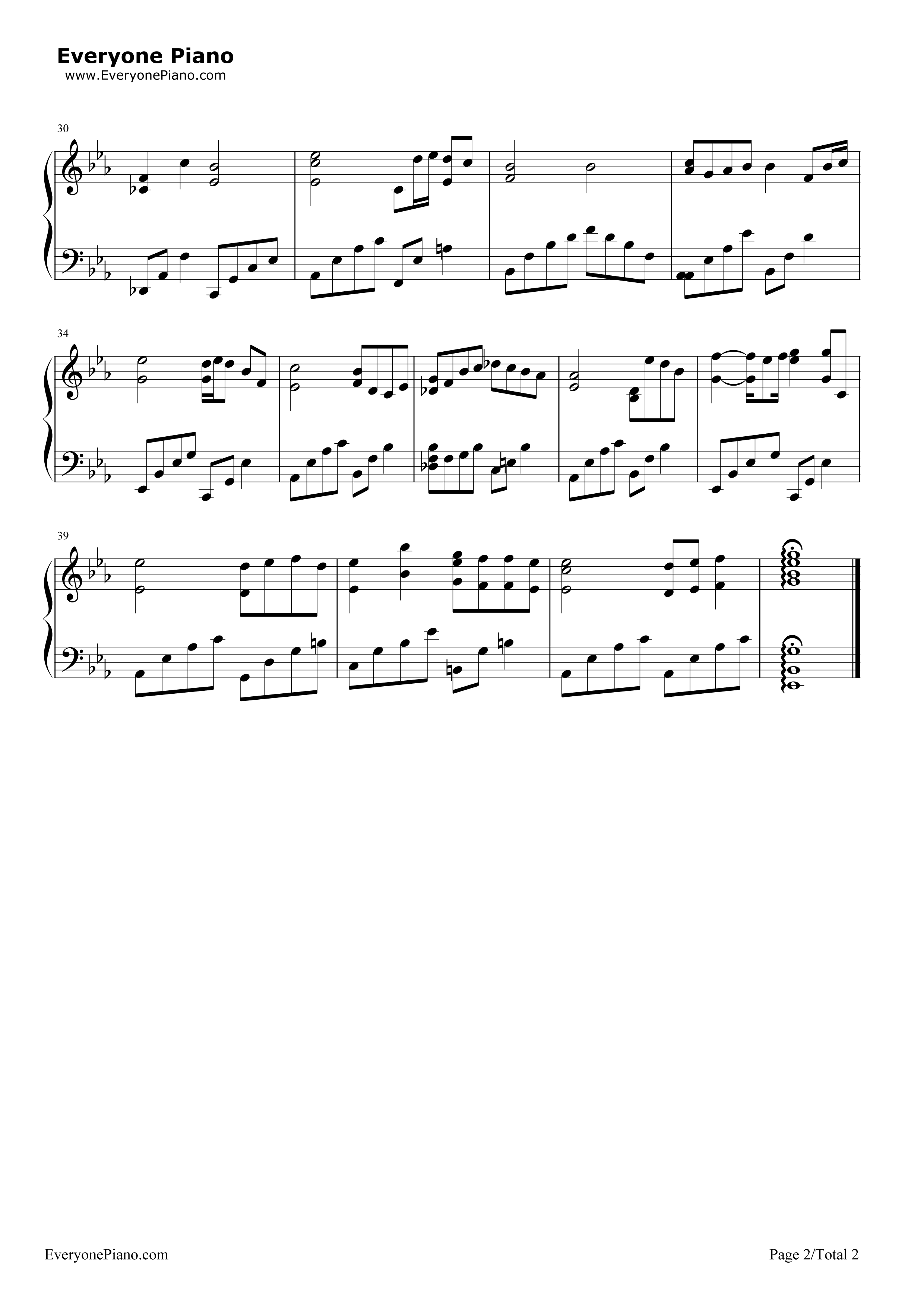 奥寺先輩のテーマ钢琴谱_RADWIMPS