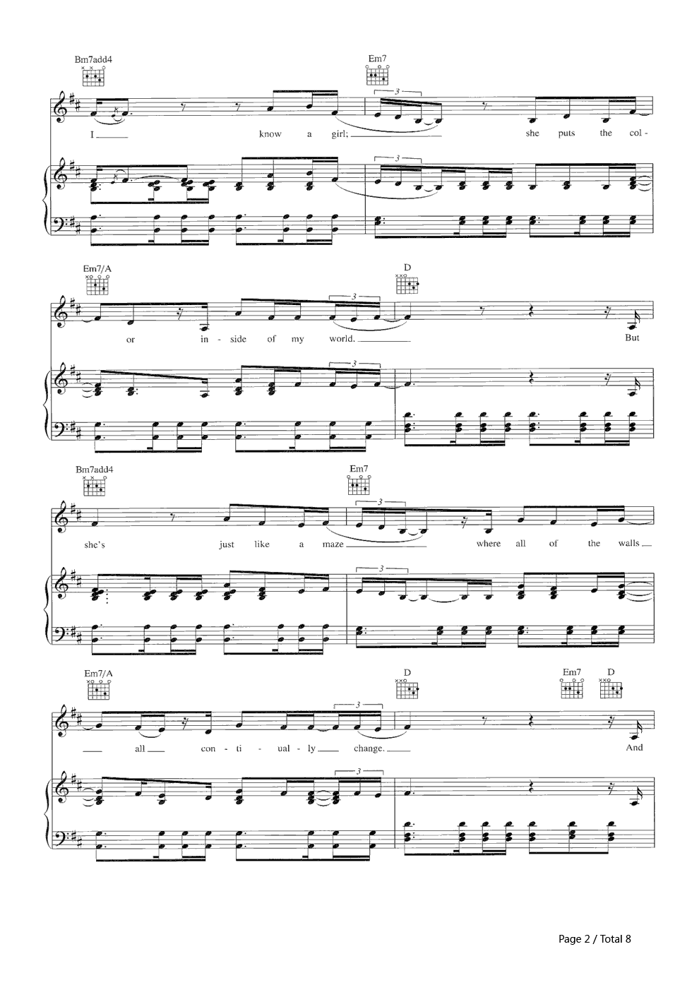Daughters钢琴谱_John_Mayer
