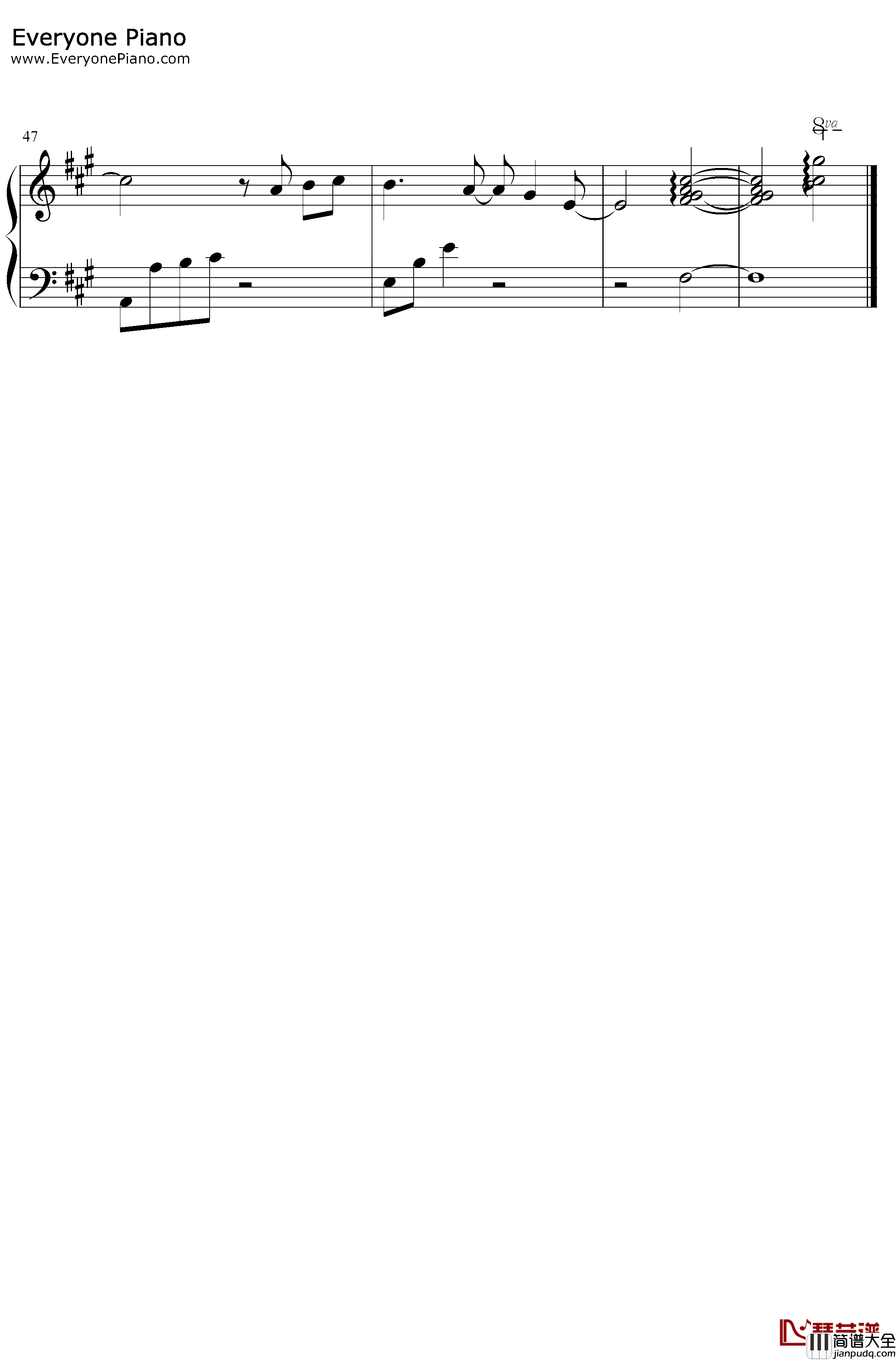 迷失幻境钢琴谱_IN_K王忻辰_没来得及说抱歉你已经不在身边_抖音热歌