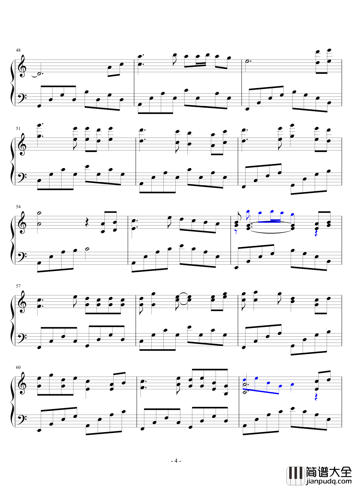 待你君临天下钢琴谱_1.0完整版_李念