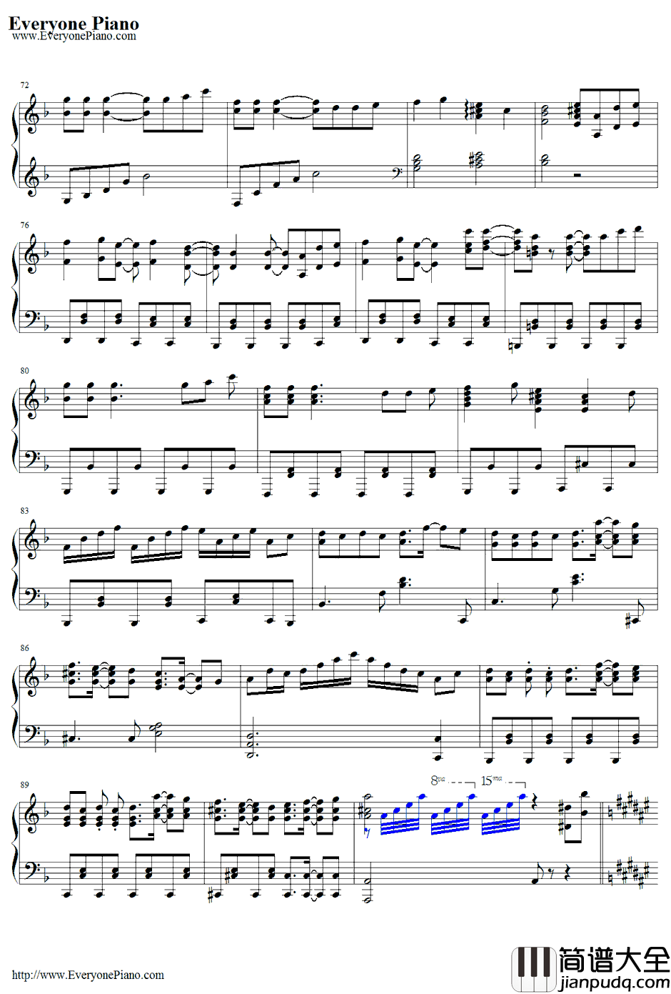 No_Life_Queen钢琴谱_东方Project_SOUNDHOLICMEETSTOHO~东方的幽々舞踏剧~