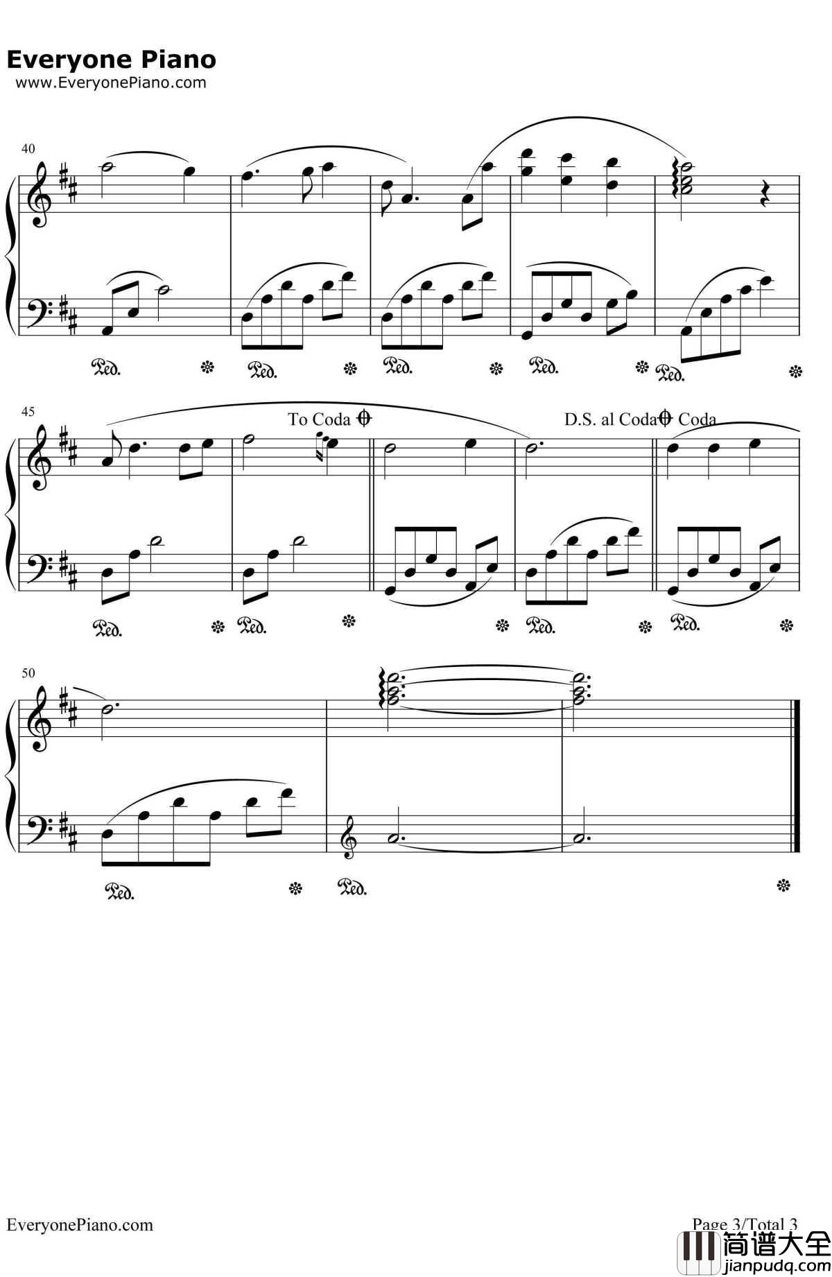 我爱她钢琴谱_班得瑞