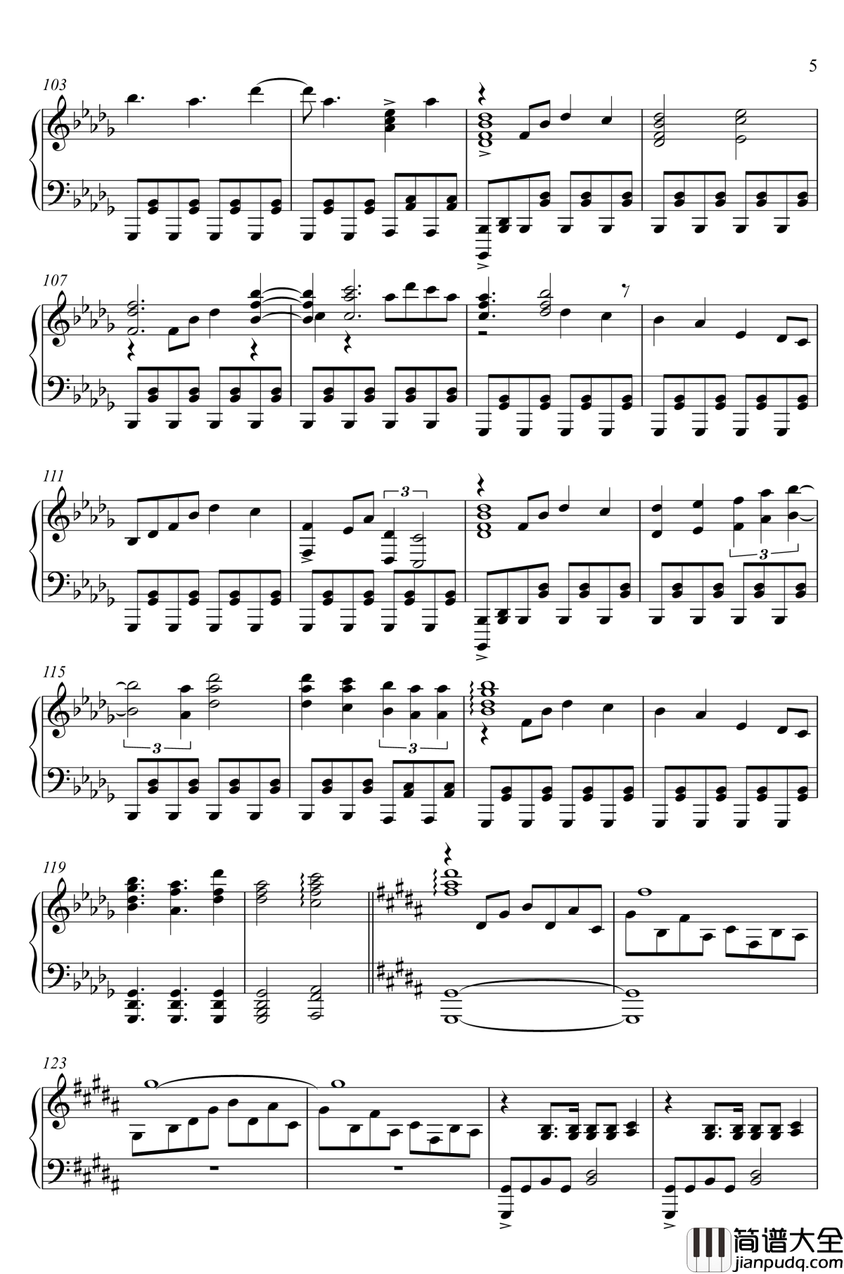 亡失のエモーション钢琴谱_幻想游戏_东方心绮楼_触手猴