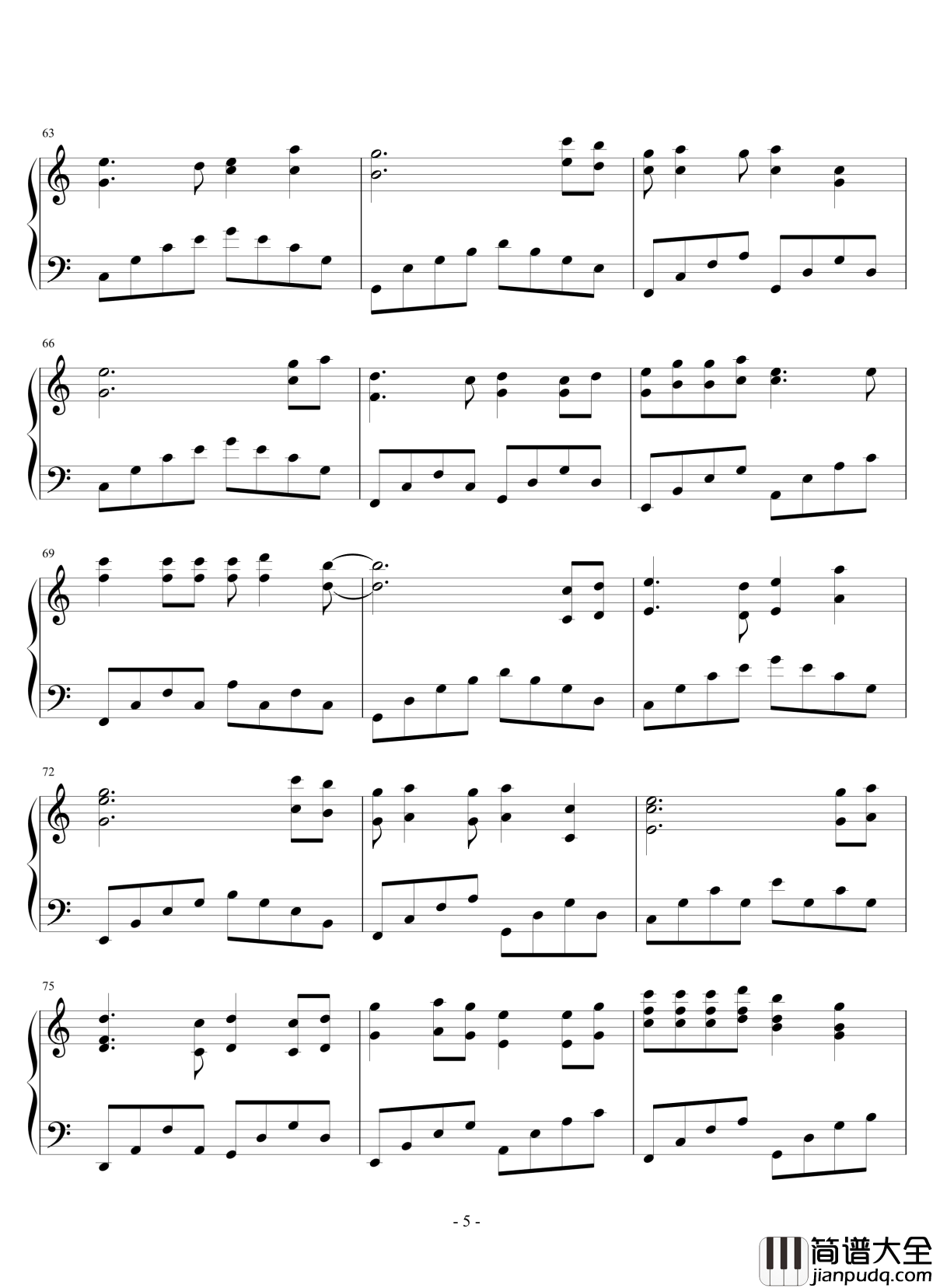 待你君临天下钢琴谱_1.0完整版_李念