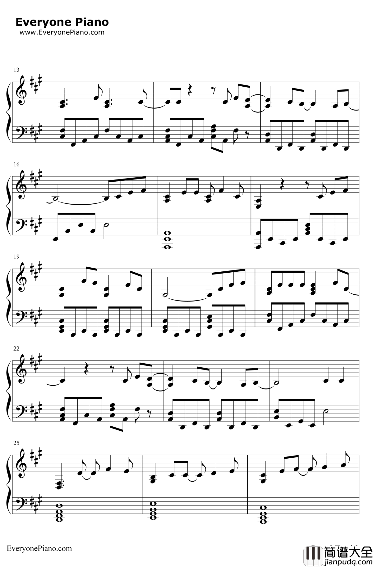 Young_Girls钢琴谱_BrunoMars