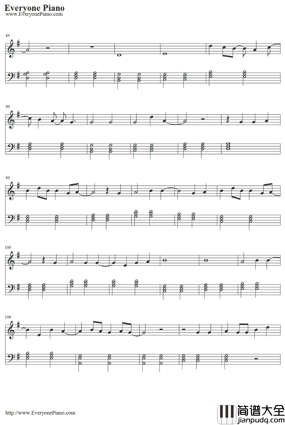 Irresistible钢琴谱_OneDirection