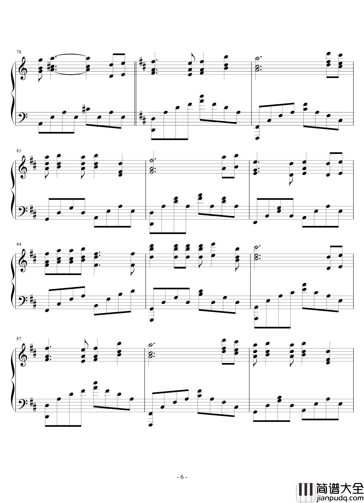 待你君临天下钢琴谱_1.0完整版_李念