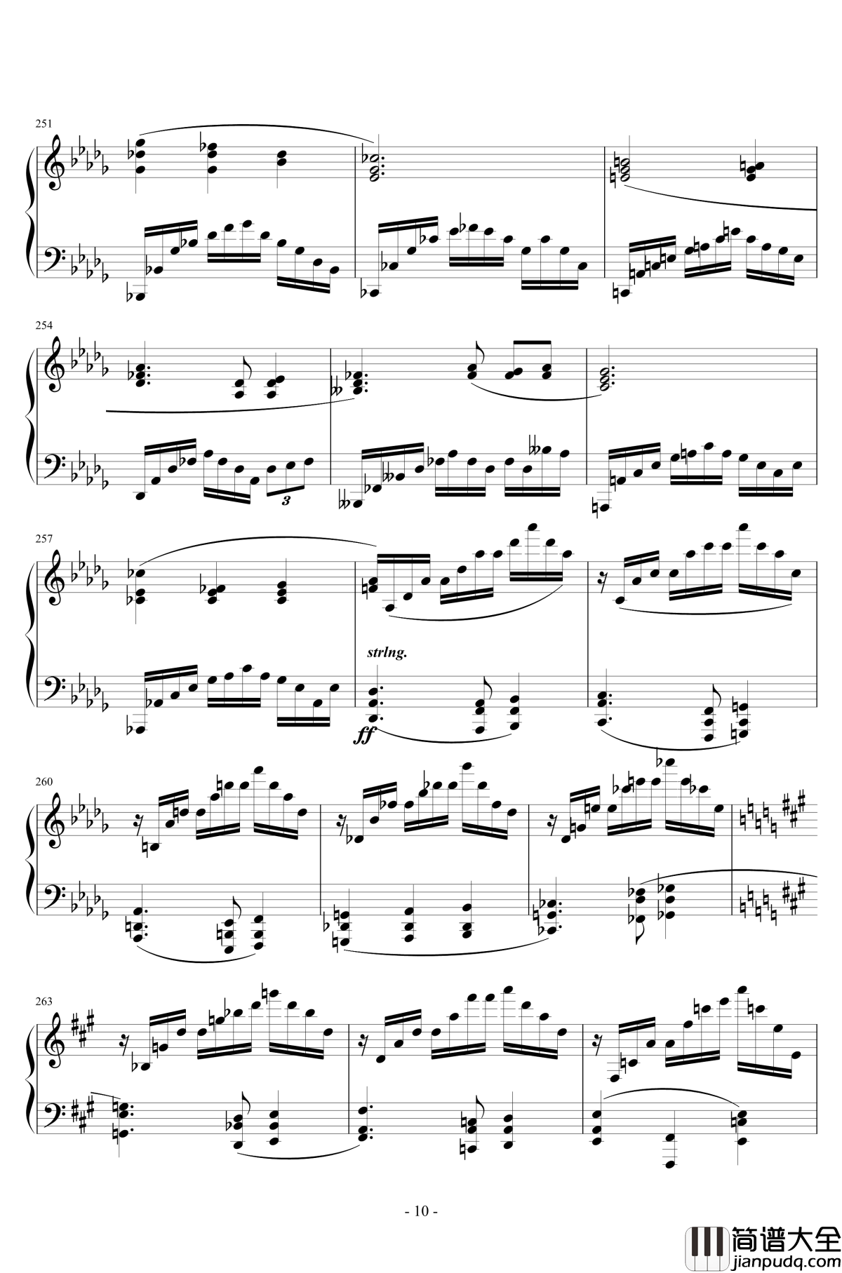 第三乐章钢琴谱_A大调奏鸣曲_清代皇帝