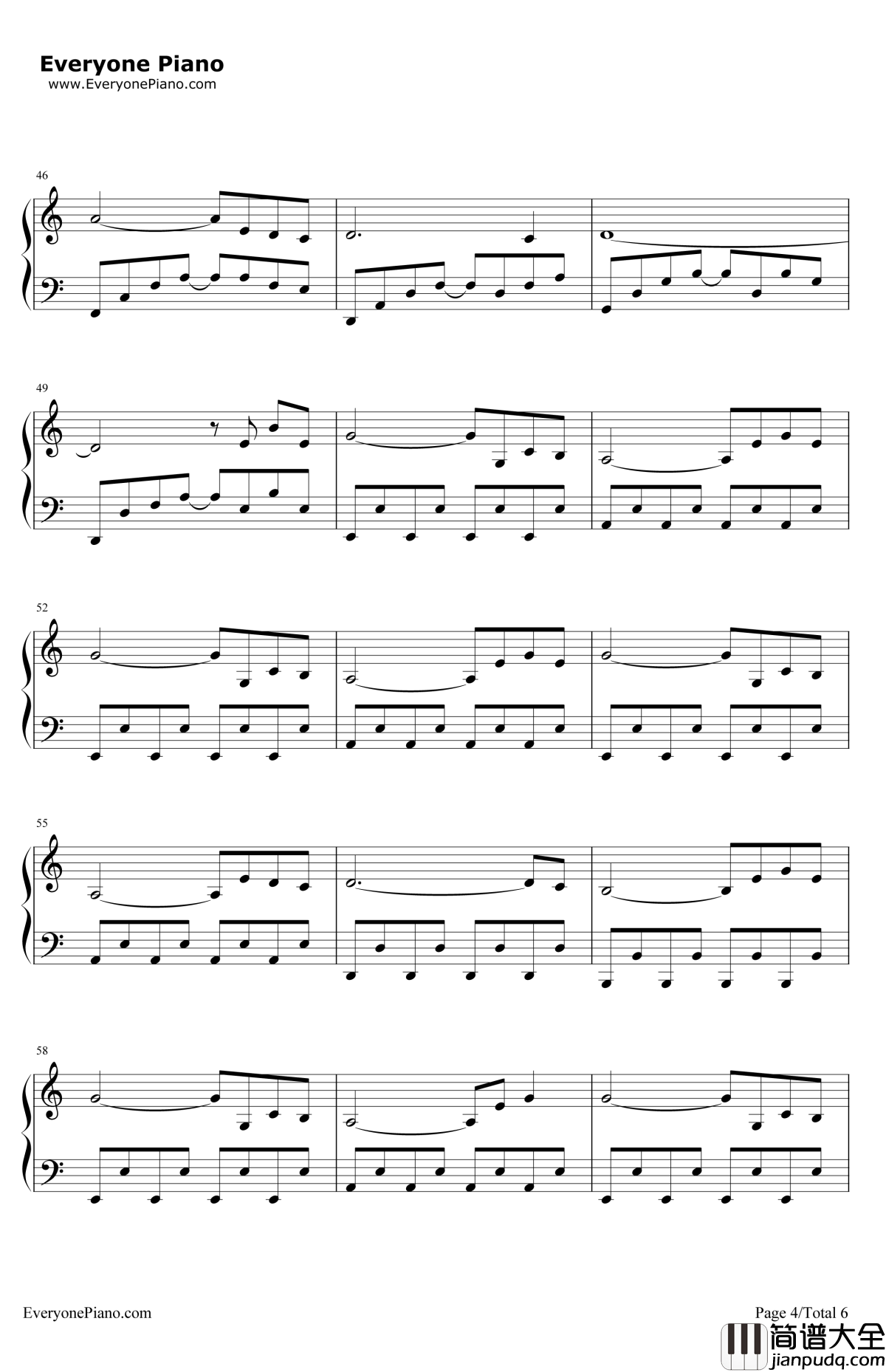 HereWeAreAgain钢琴谱_日向大介_喜剧之王插曲