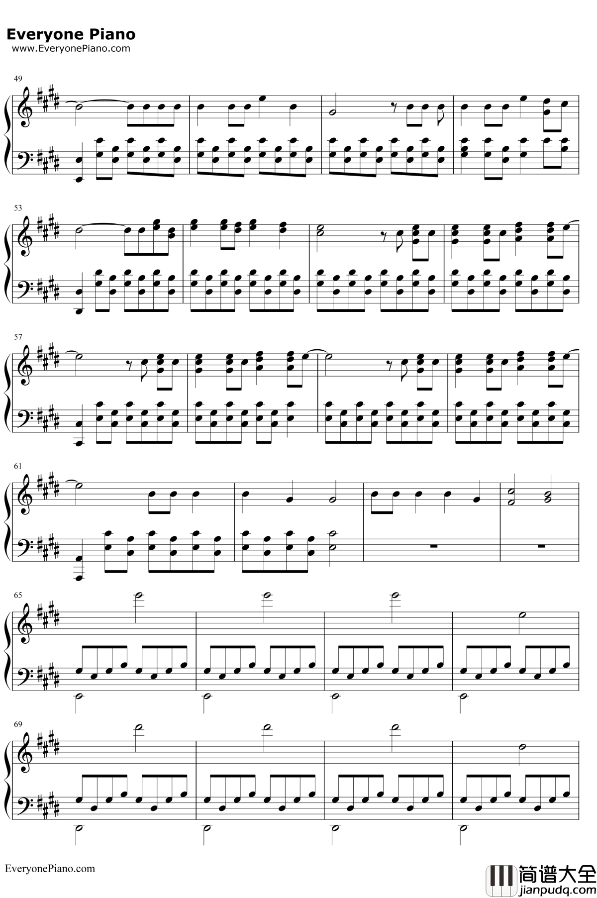 Runaway钢琴谱_Kanye_West