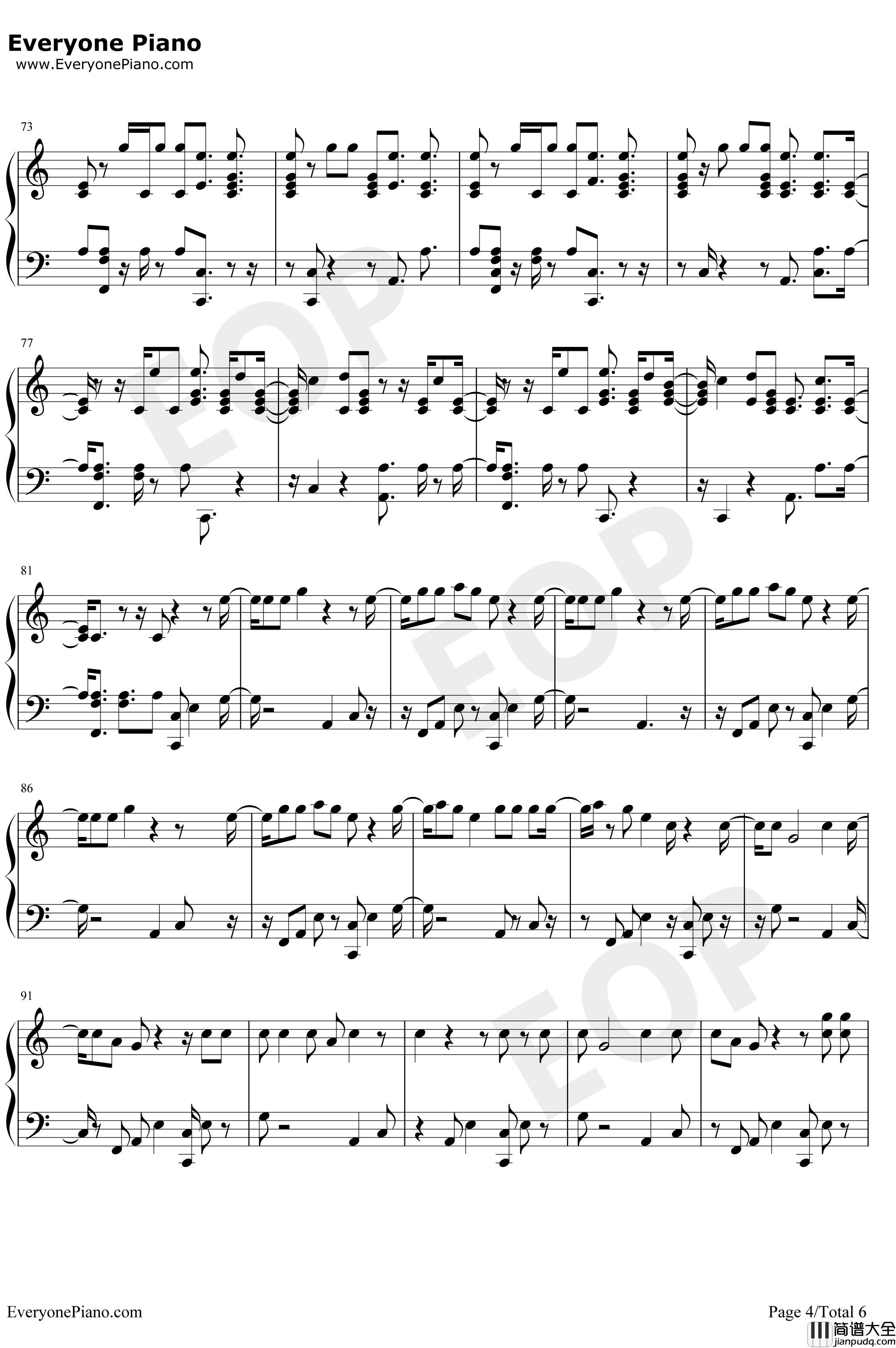 He_Like_That钢琴谱_FifthHarmony