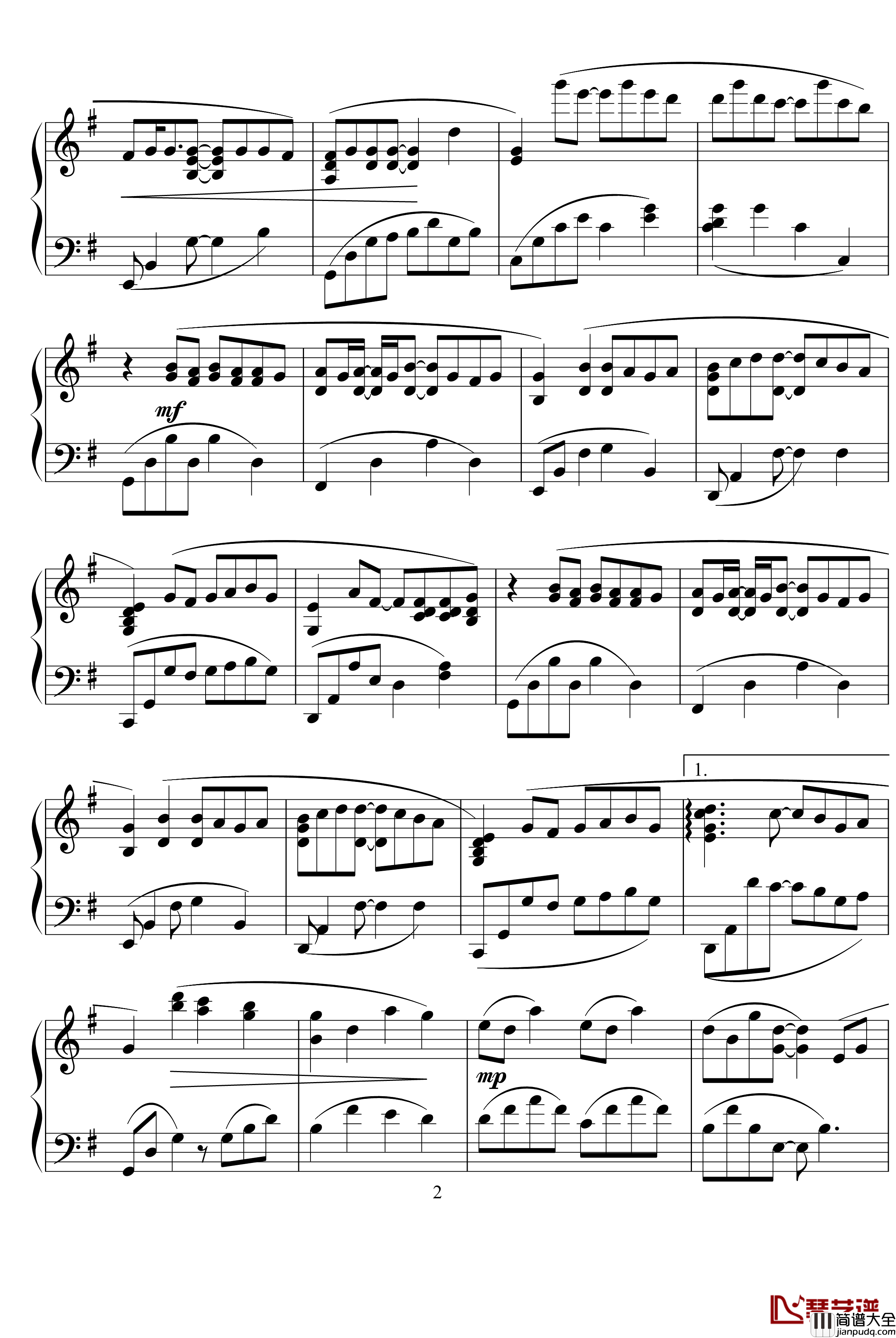 first_love钢琴谱_宇多田光