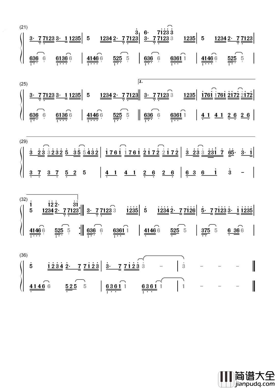 渔圈、欧阳朵_失去才懂_钢琴谱