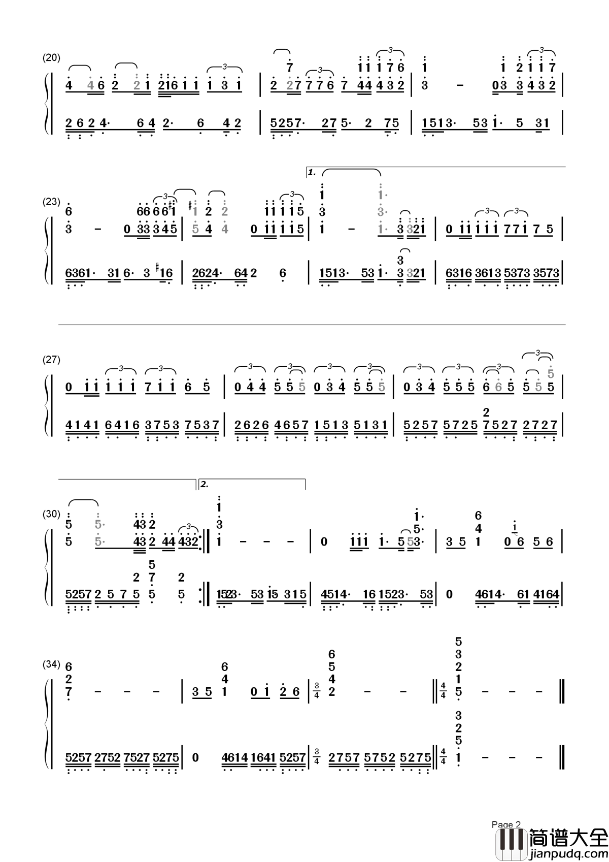 真情真美简谱_孙楠_真情真美,真如一池春水