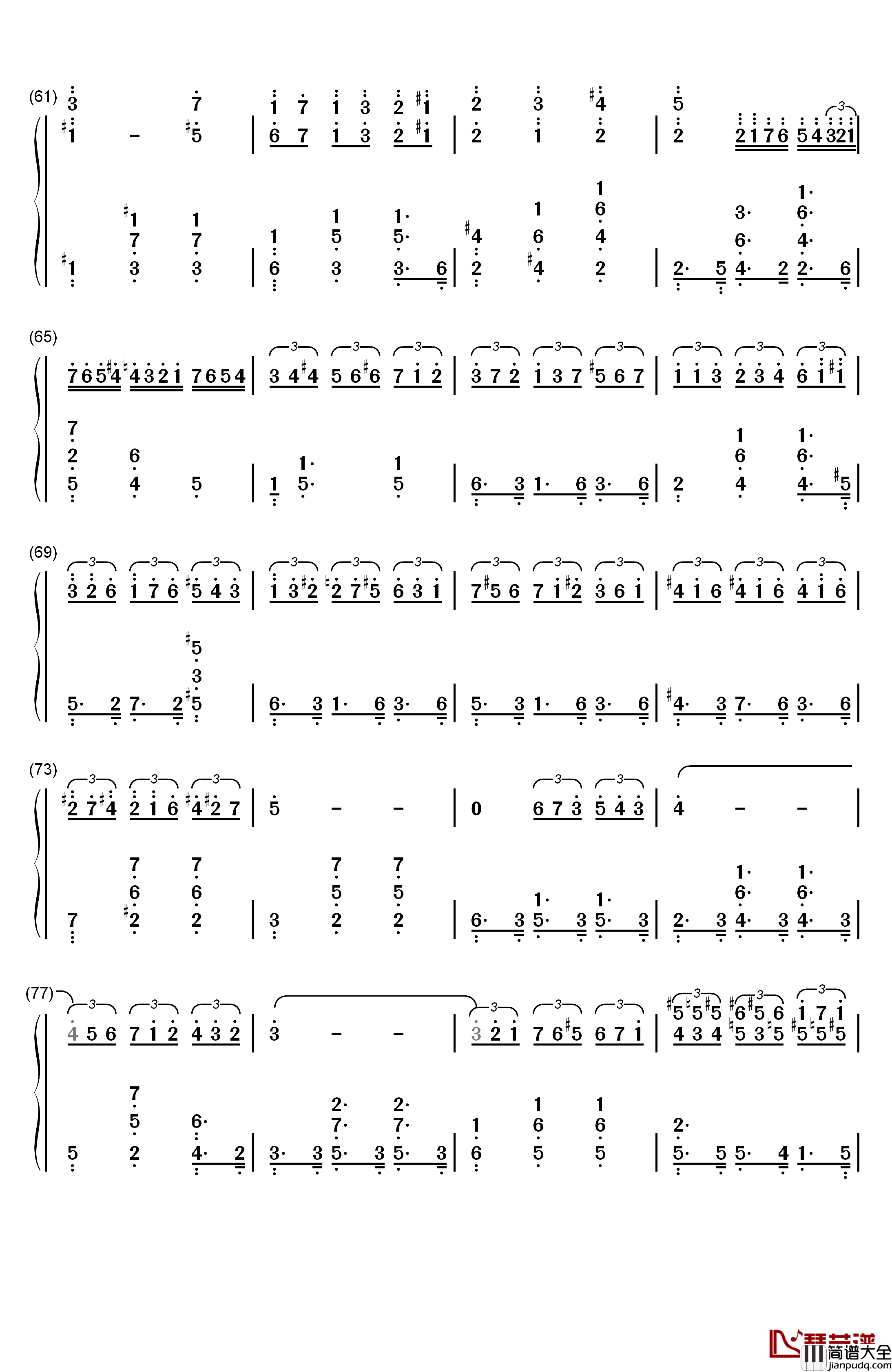 Magic_Waltz钢琴简谱_数字双手_Amedeo_Tommasi