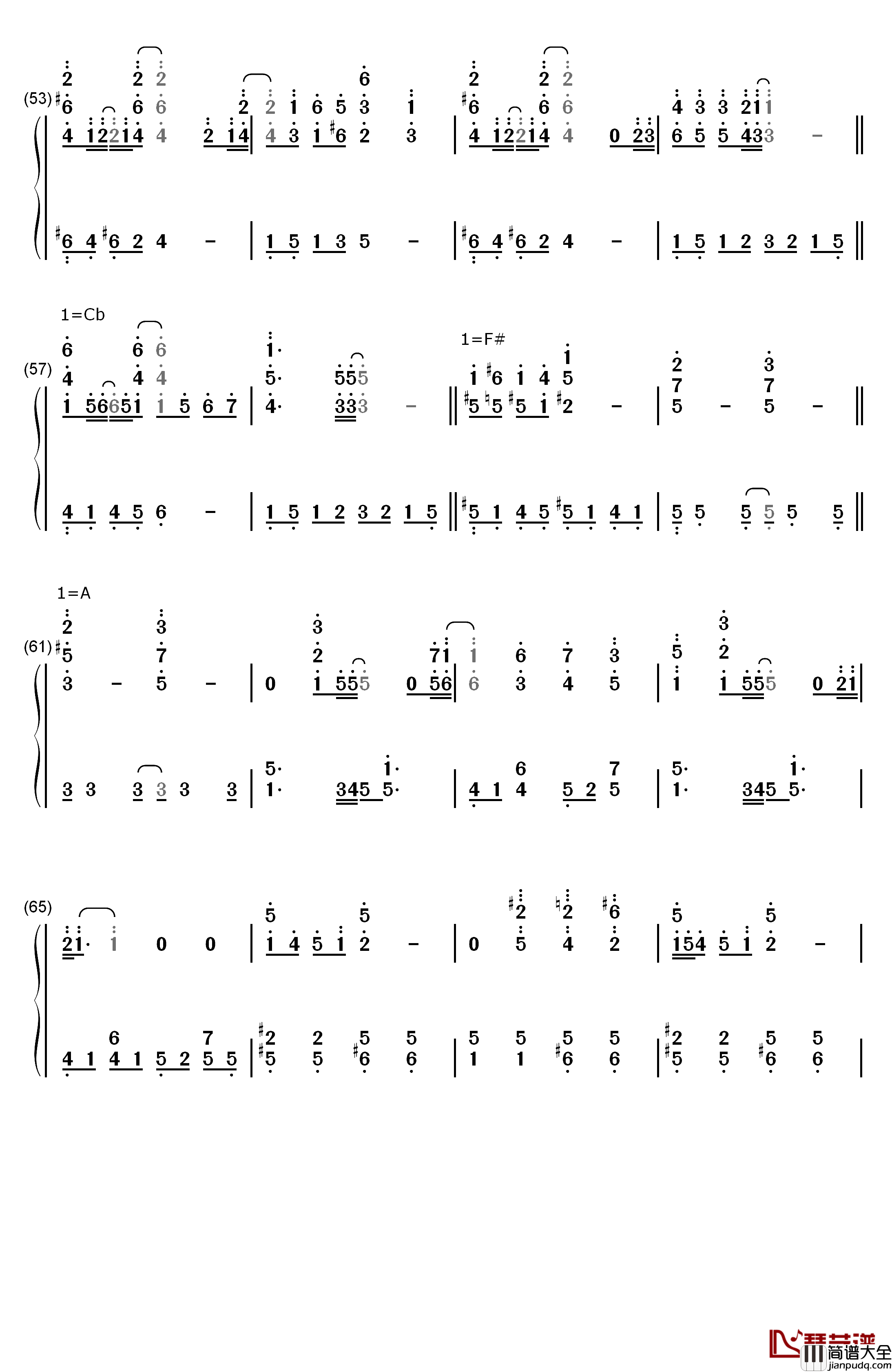 secret_of_my_heart钢琴简谱_数字双手_仓木麻衣
