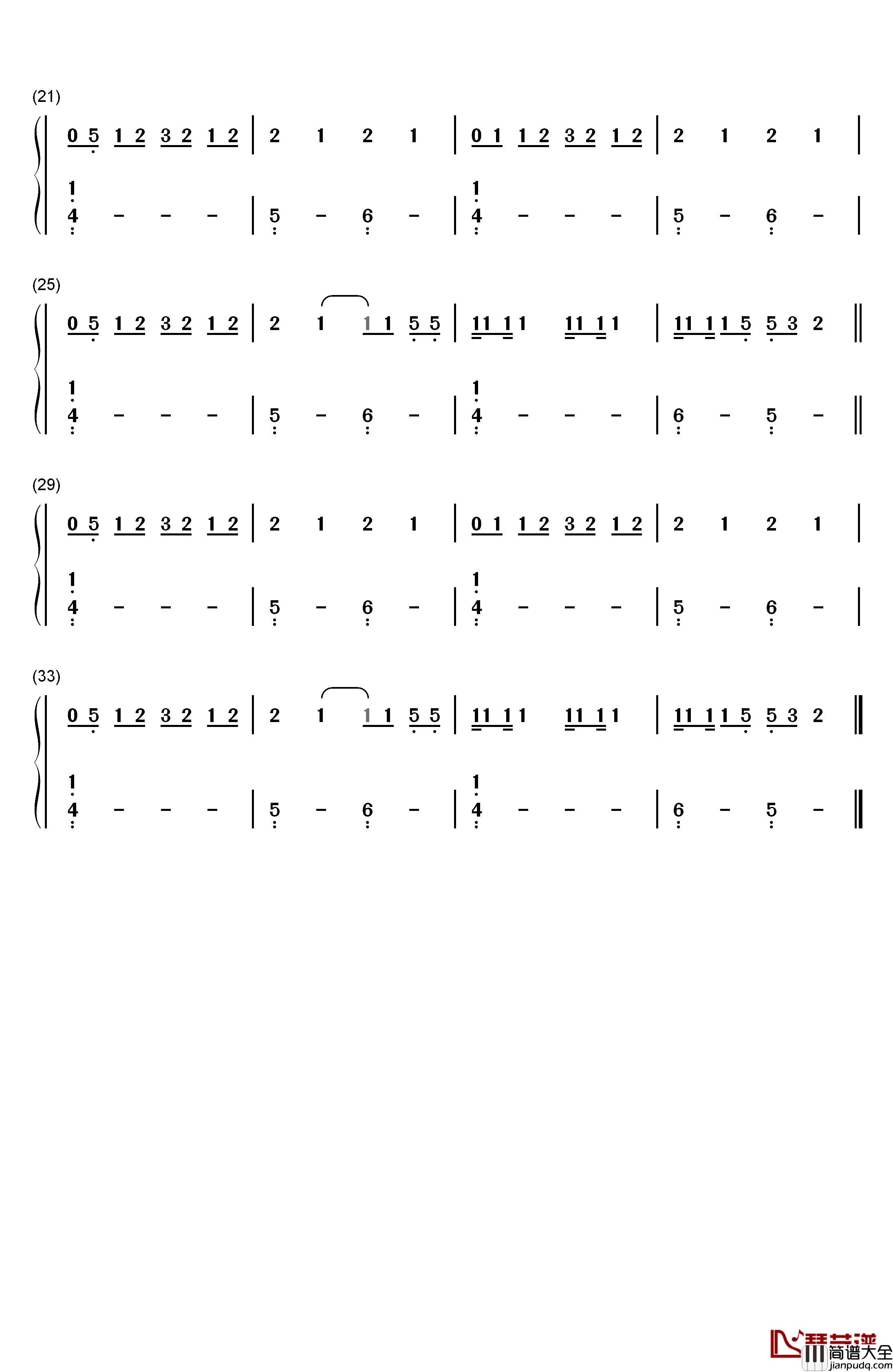 3AM_Pull_Up钢琴简谱_数字双手_Charli_XCX