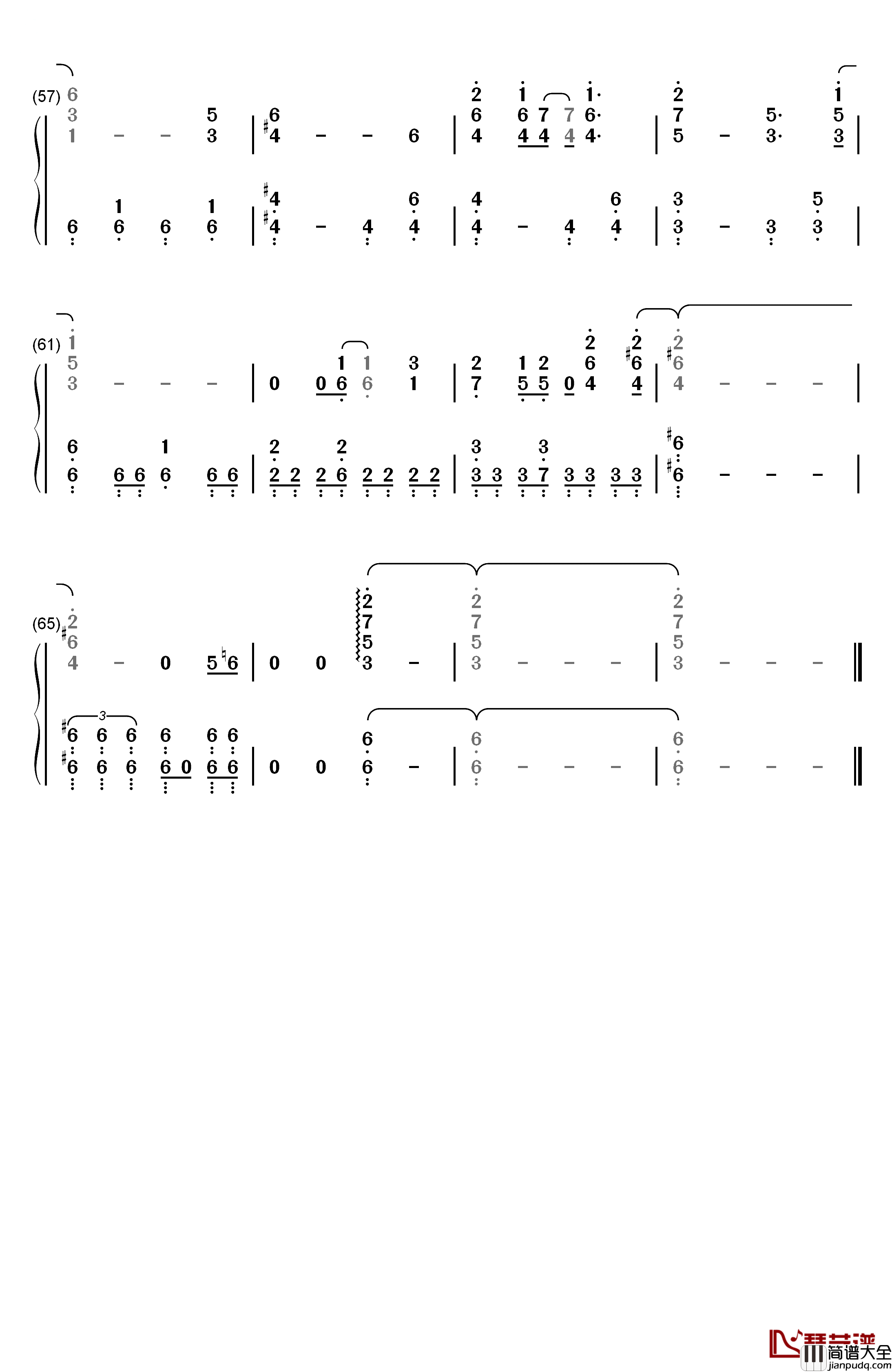 Bright_Burning_Shout钢琴简谱_数字双手_西川贵教