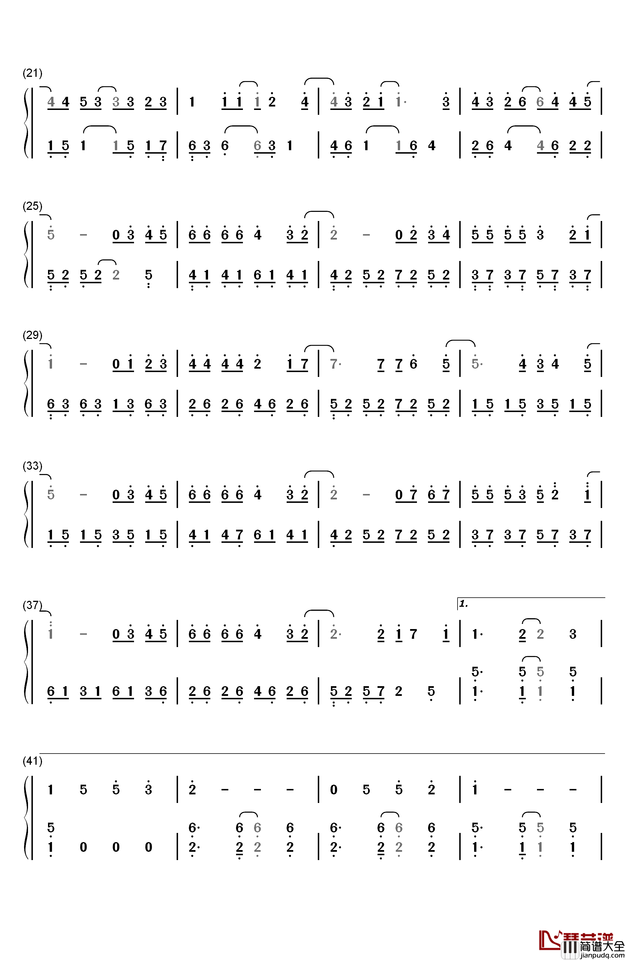 什么歌钢琴简谱_数字双手_五月天