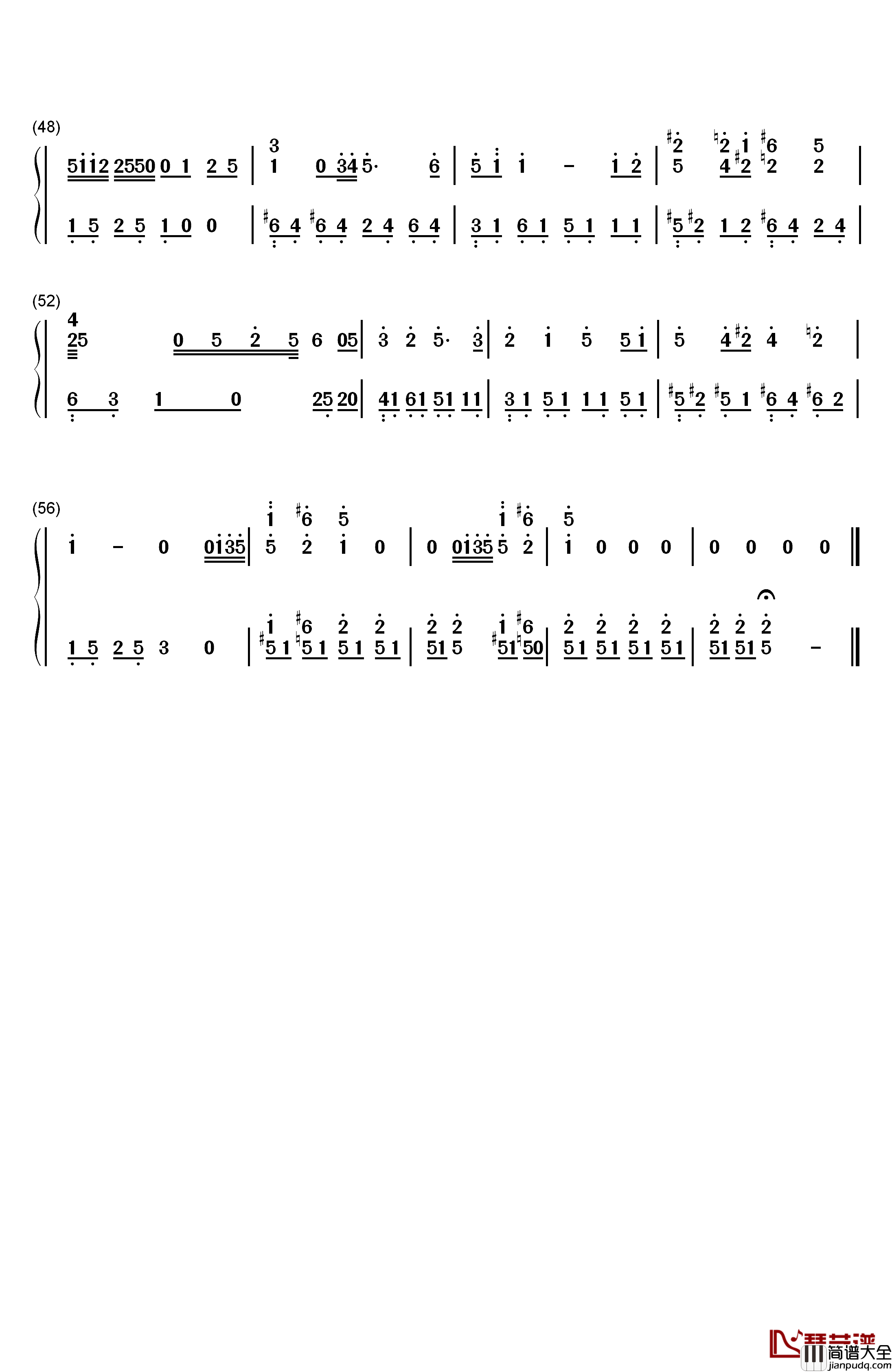 Mast_in_the_Mist钢琴简谱_数字双手_菅野洋子
