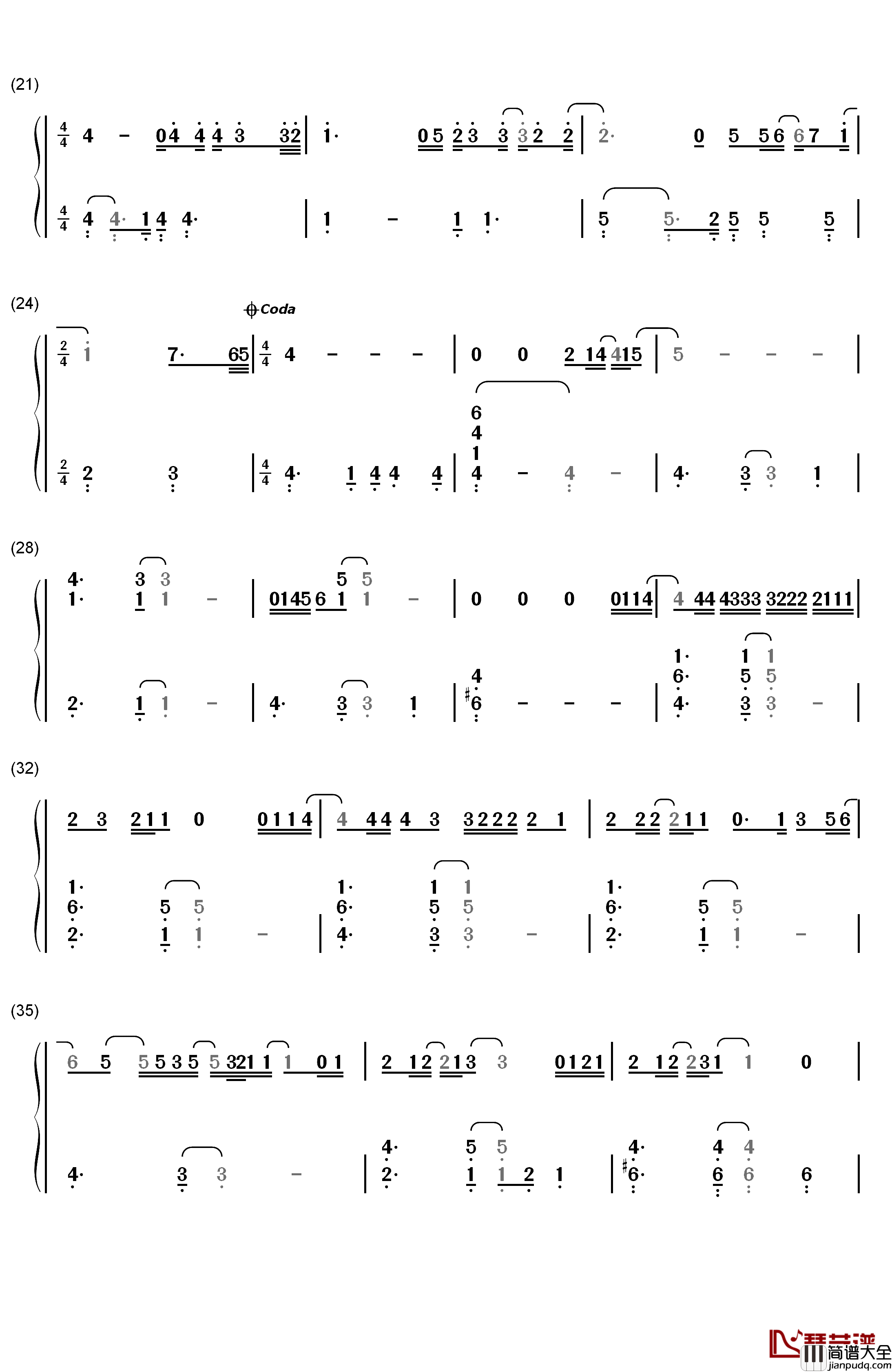 Jesus_Take_the_Wheel钢琴简谱_数字双手_Carrie_Underwood