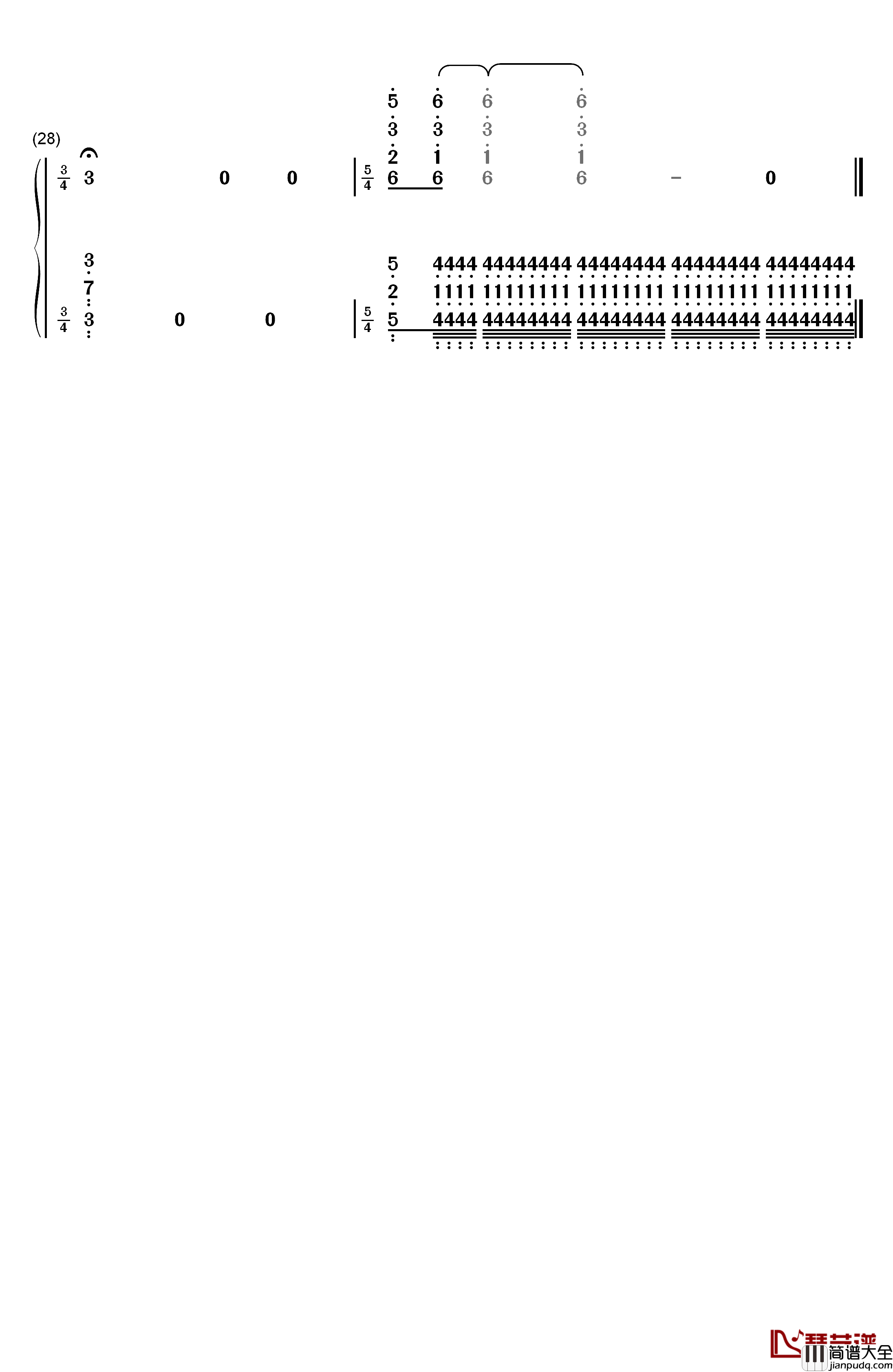 The_Theme_of_Mission_Impossible钢琴简谱_数字双手_Lalo_Schifrin