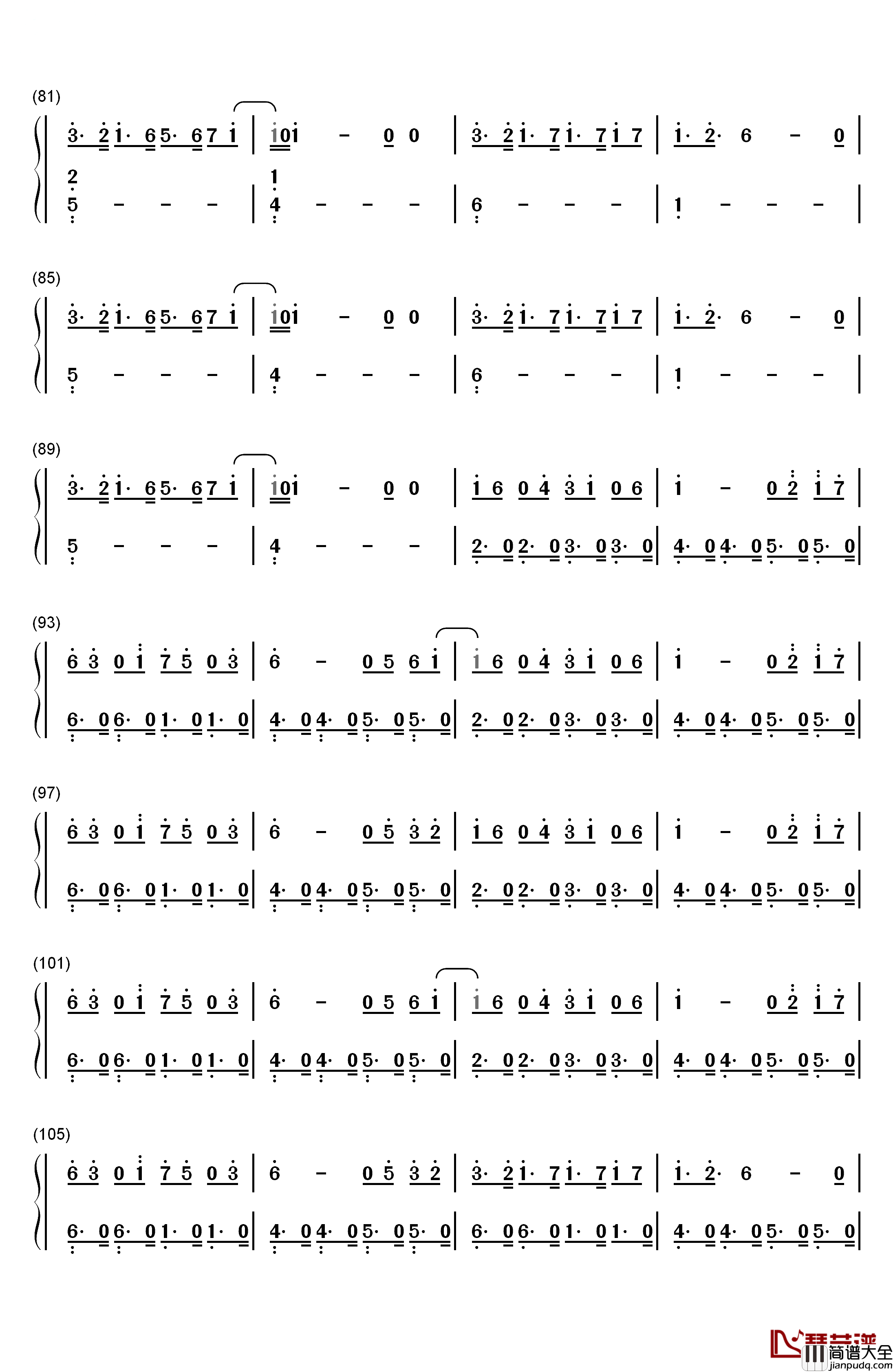 I_Could_Be_the_One钢琴简谱_数字双手_Avicii