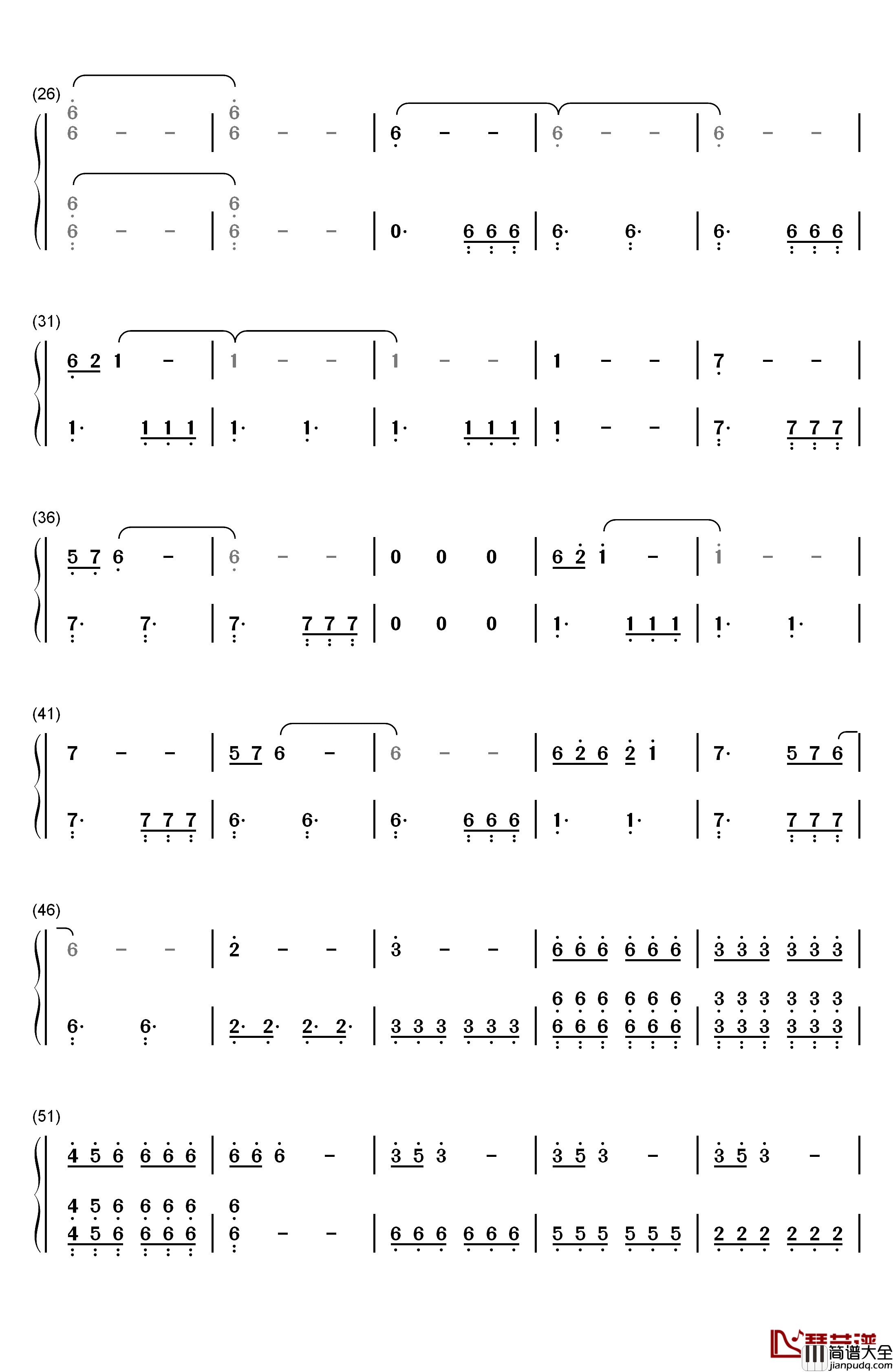 Blood_of_My_Blood钢琴简谱_数字双手_Ramin_Djawadi