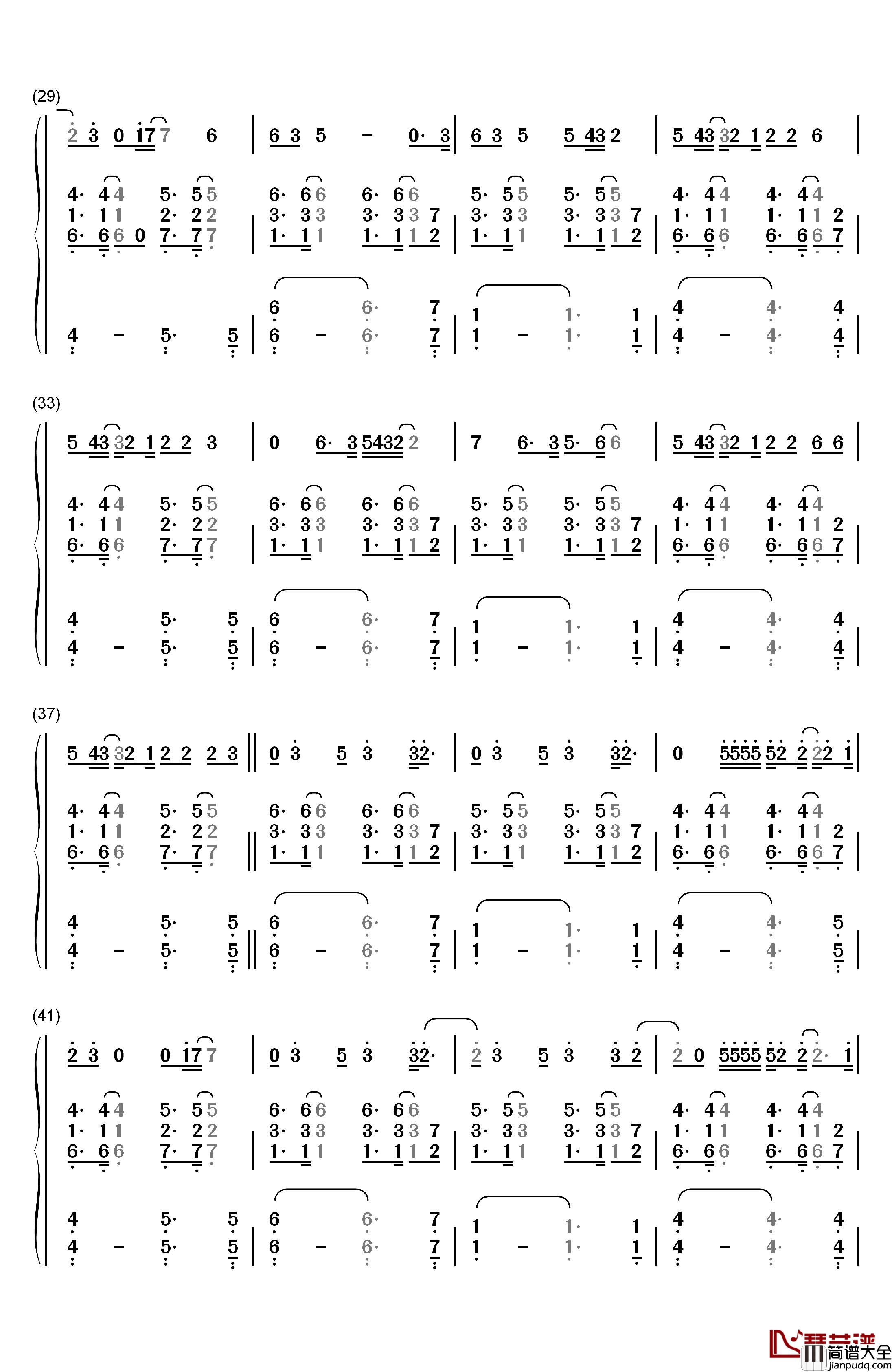 Breathin钢琴简谱_数字双手_Ariana_Grande