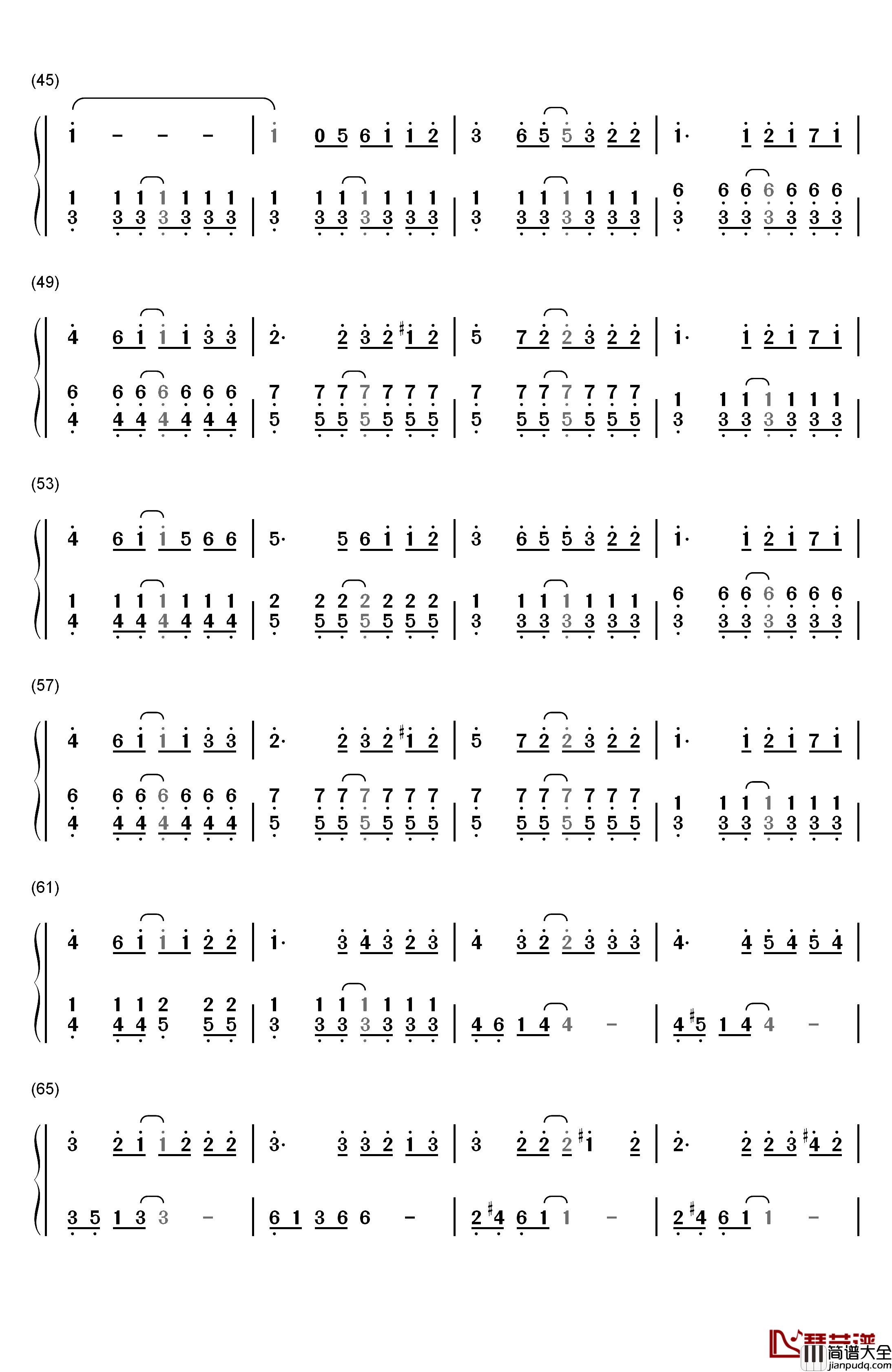 幻化成风(風になる)钢琴简谱_数字双手_辻亚弥乃