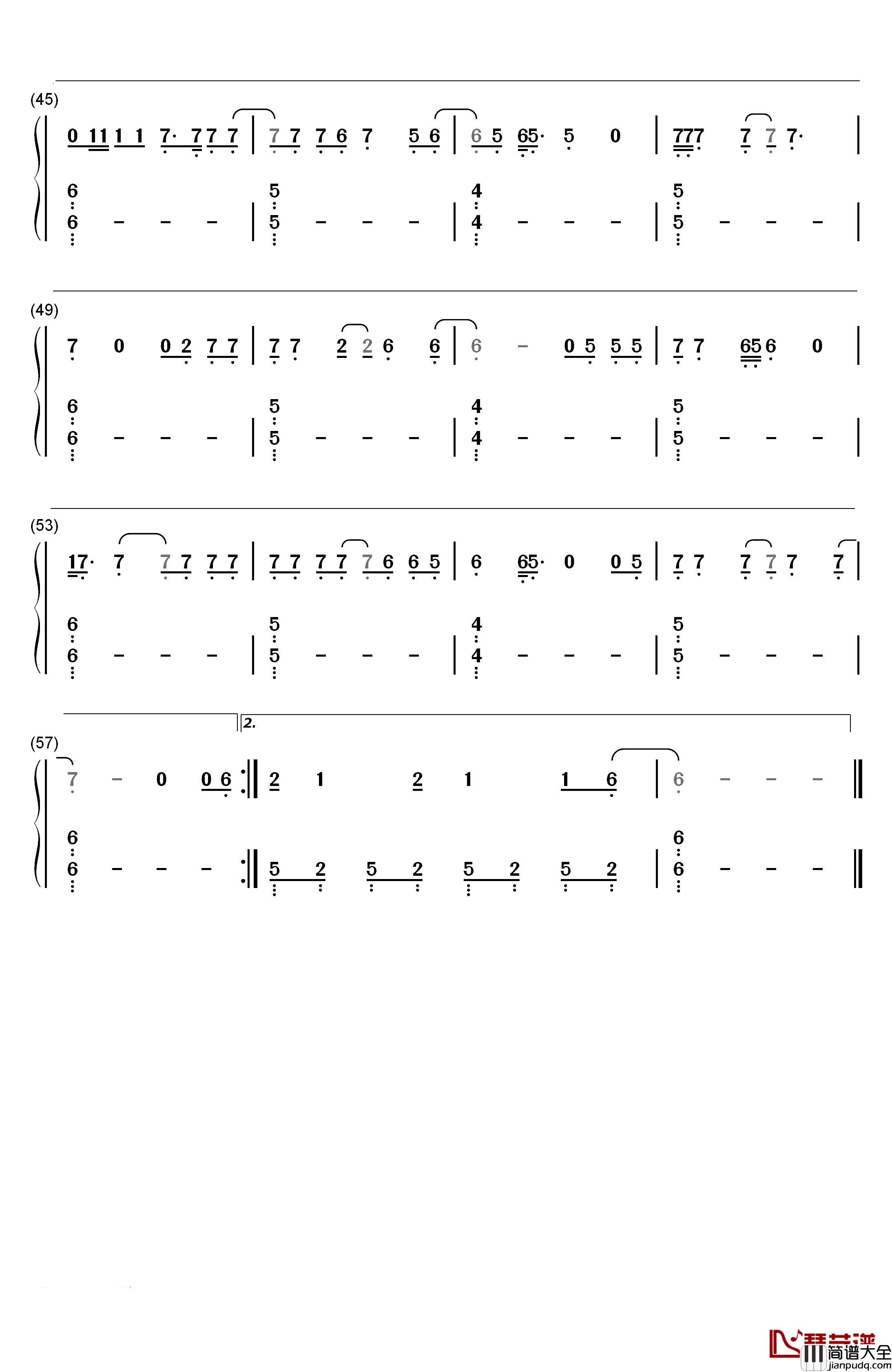 Wish_That_You_Were_Here钢琴简谱_数字双手_Florence_and_the_Machine