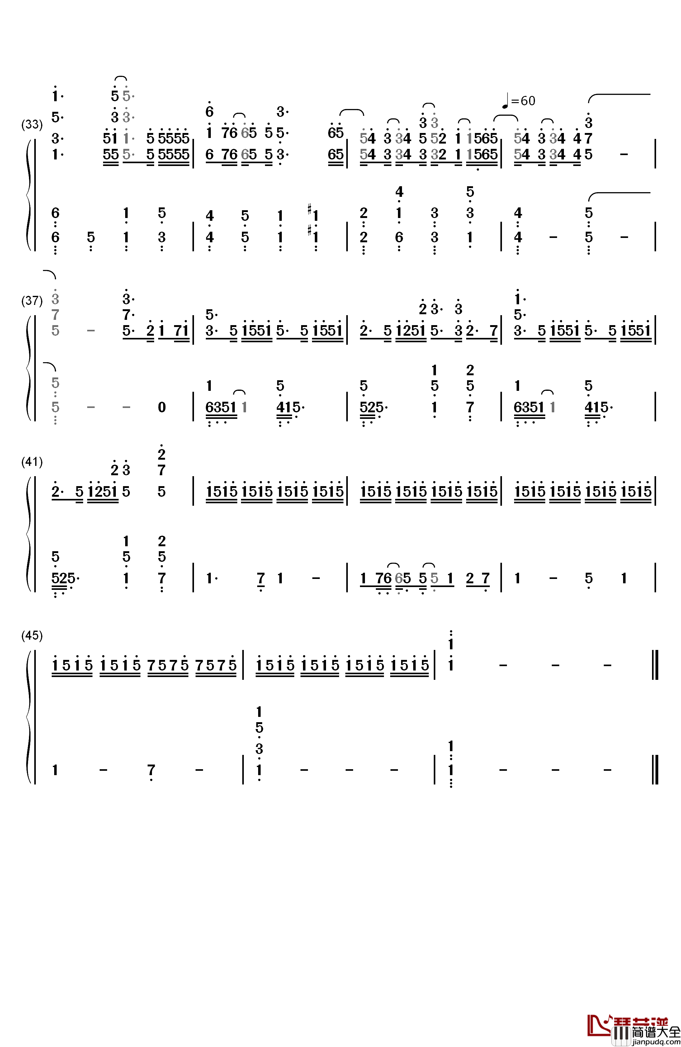 Planetes钢琴简谱_数字双手_EGOIST