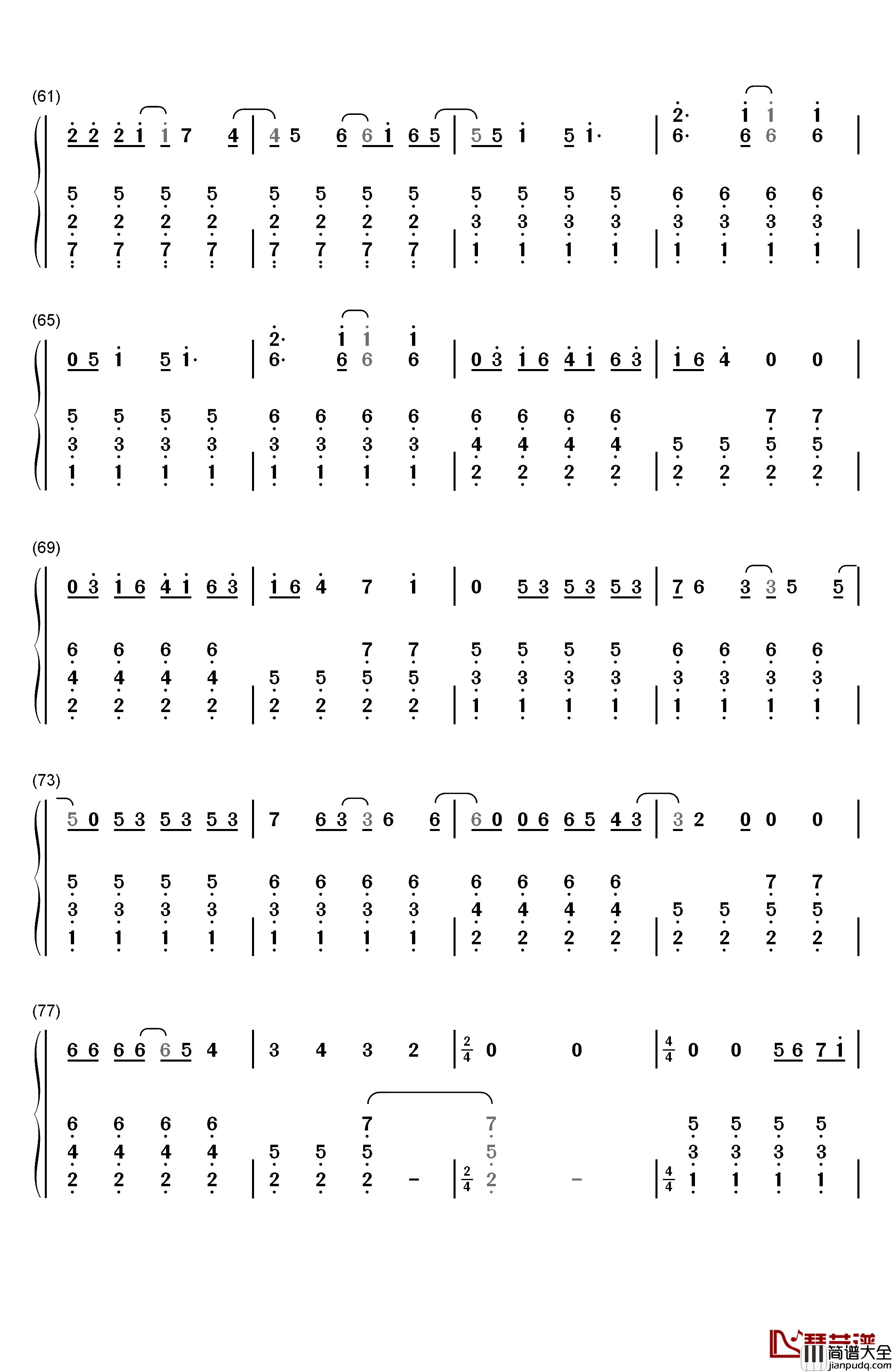 Way_Back_Into_Love钢琴简谱_数字双手_Haley_Bennett__Hugh_Grant